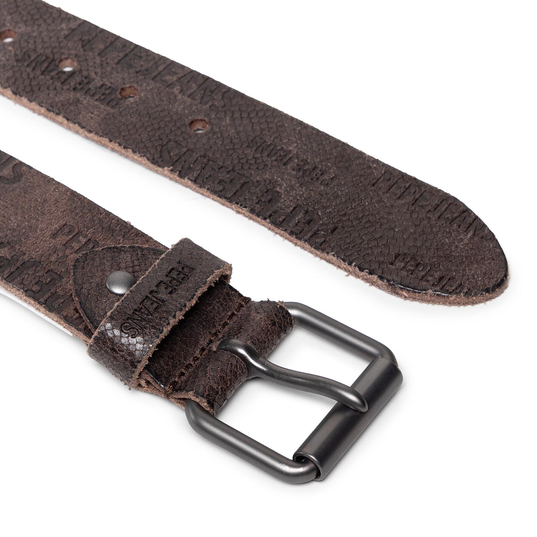 Pepe Jeans Pánský pásek Bertrand Belt PM020982 Hnědá - Pepit.cz