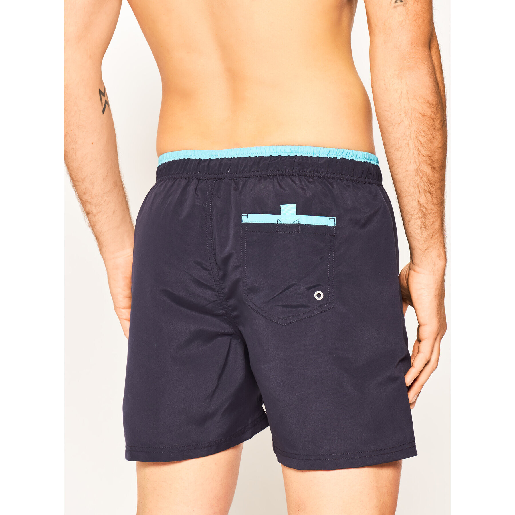 Pepe Jeans Plavecké šortky Fin PMB10243 Tmavomodrá Regular Fit - Pepit.cz