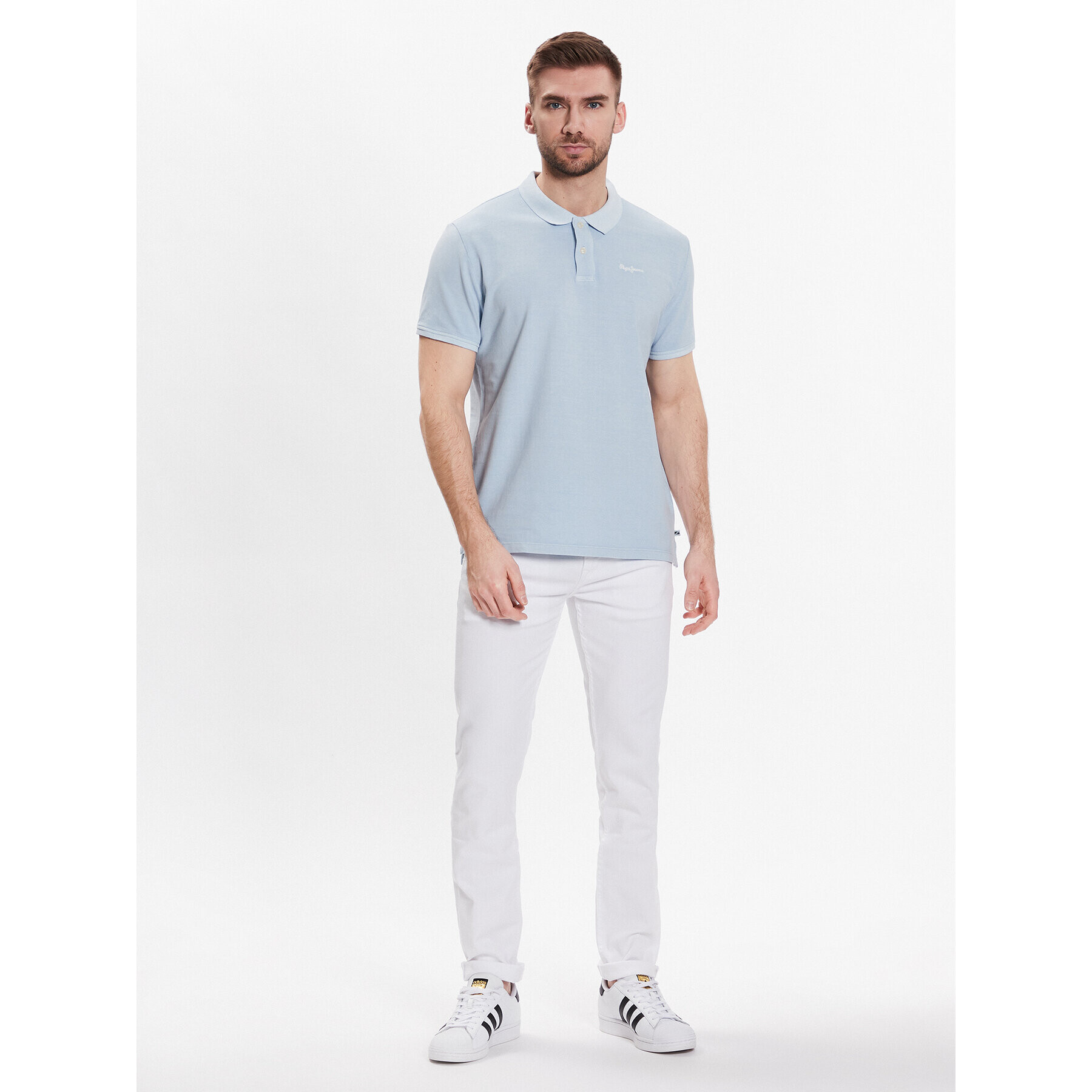 Pepe Jeans Polokošile Oliver Gd PM541983 Modrá Regular Fit - Pepit.cz