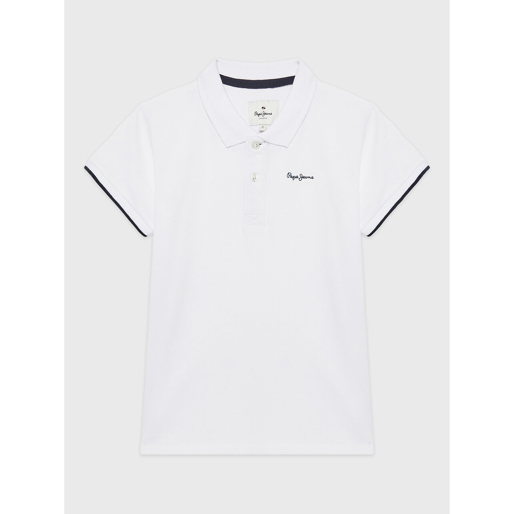 Pepe Jeans Polokošile Thor PB540840 Bílá Regular Fit - Pepit.cz