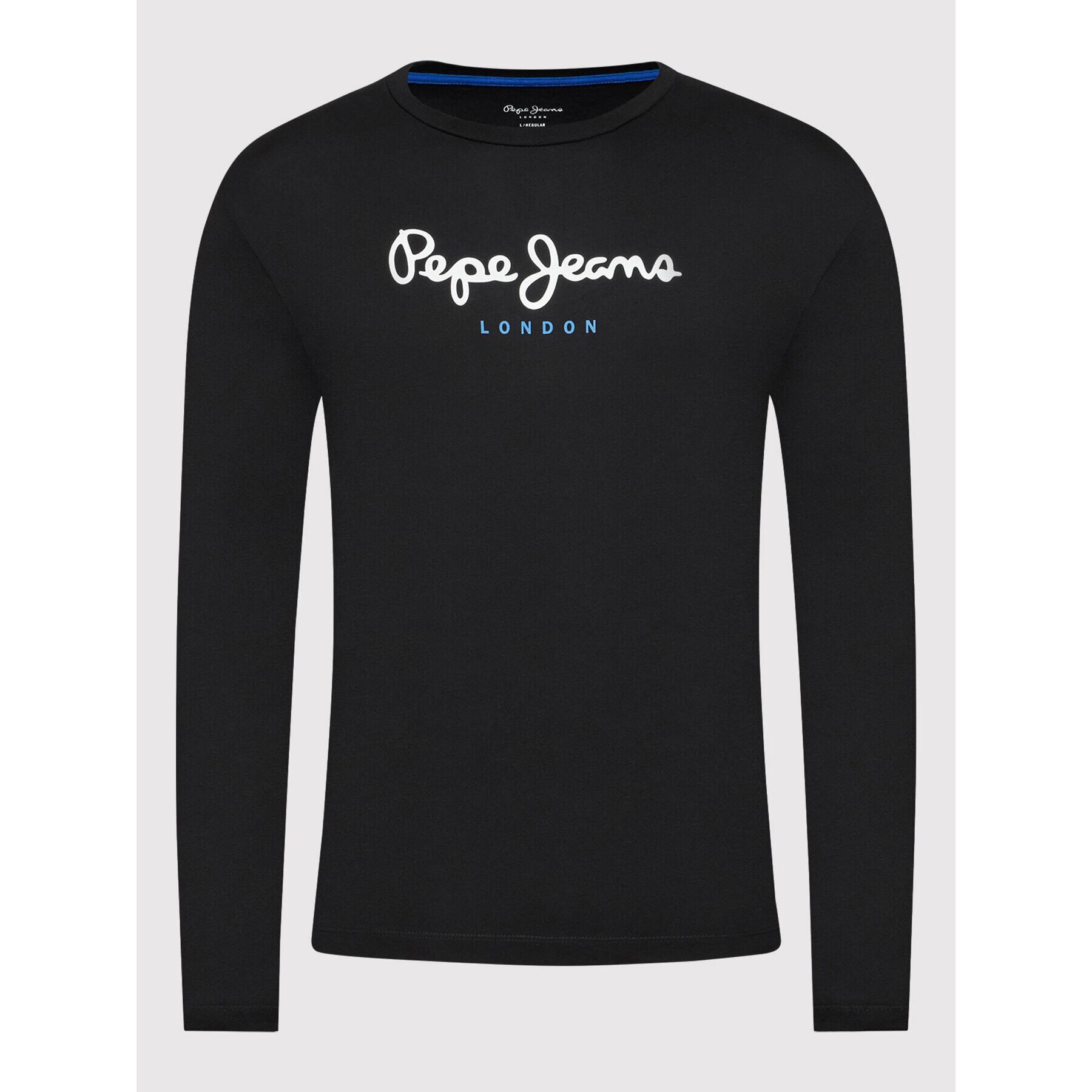 Pepe Jeans S dlouhým rukávem Eggo PM508209 Černá Regular Fit - Pepit.cz