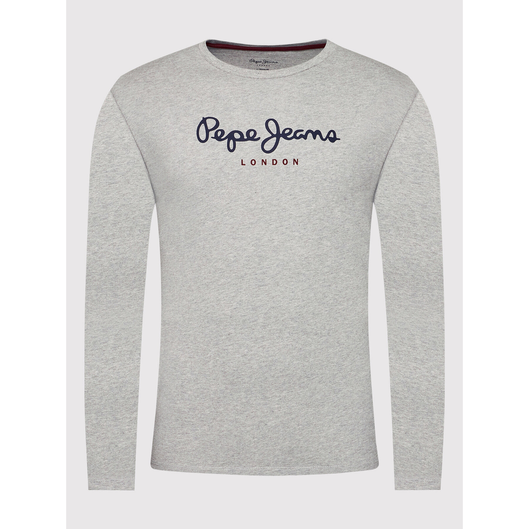 Pepe Jeans S dlouhým rukávem Eggo PM508209 Šedá Regular Fit - Pepit.cz