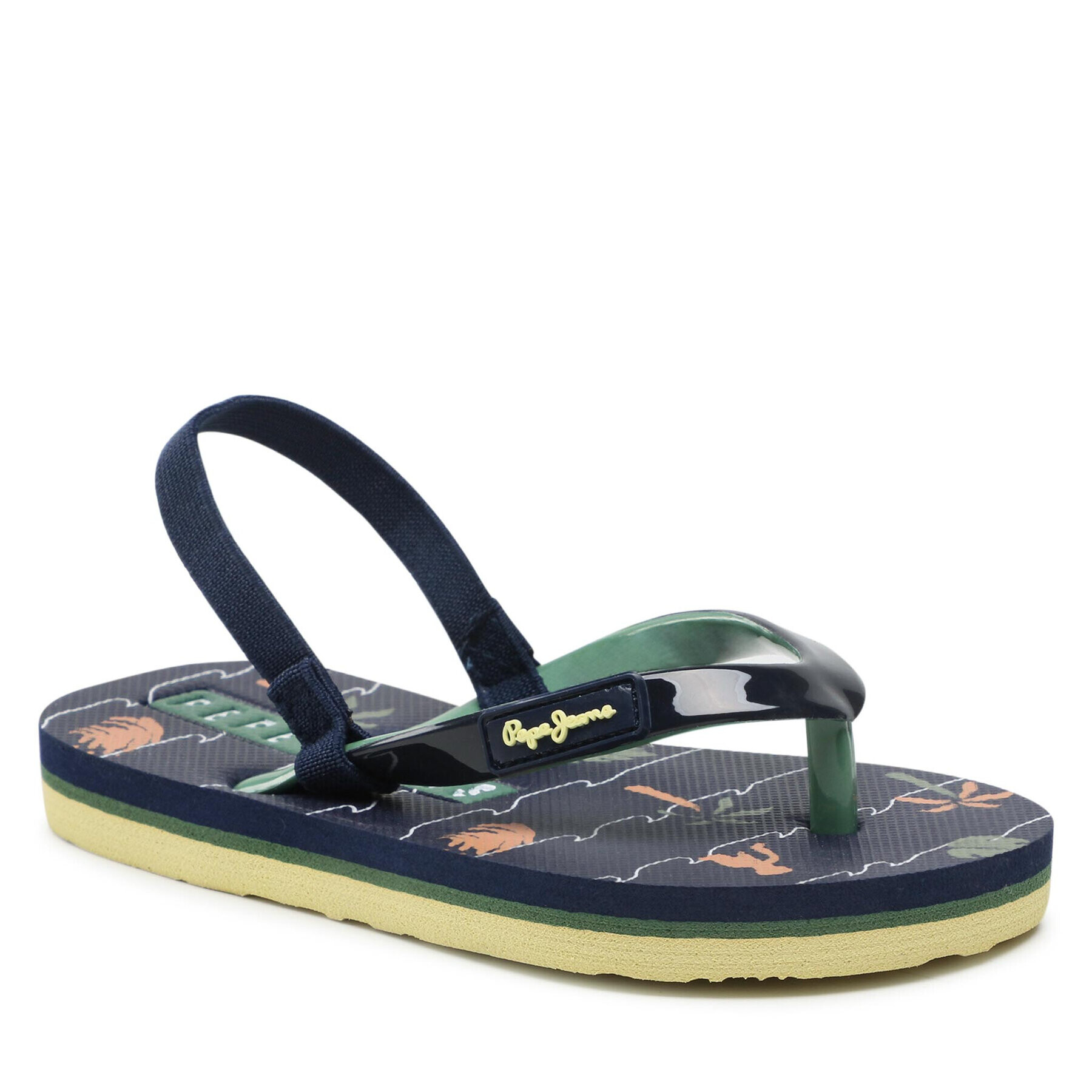 Pepe Jeans Sandály Beach Palms Boy K PBS70052 Tmavomodrá - Pepit.cz