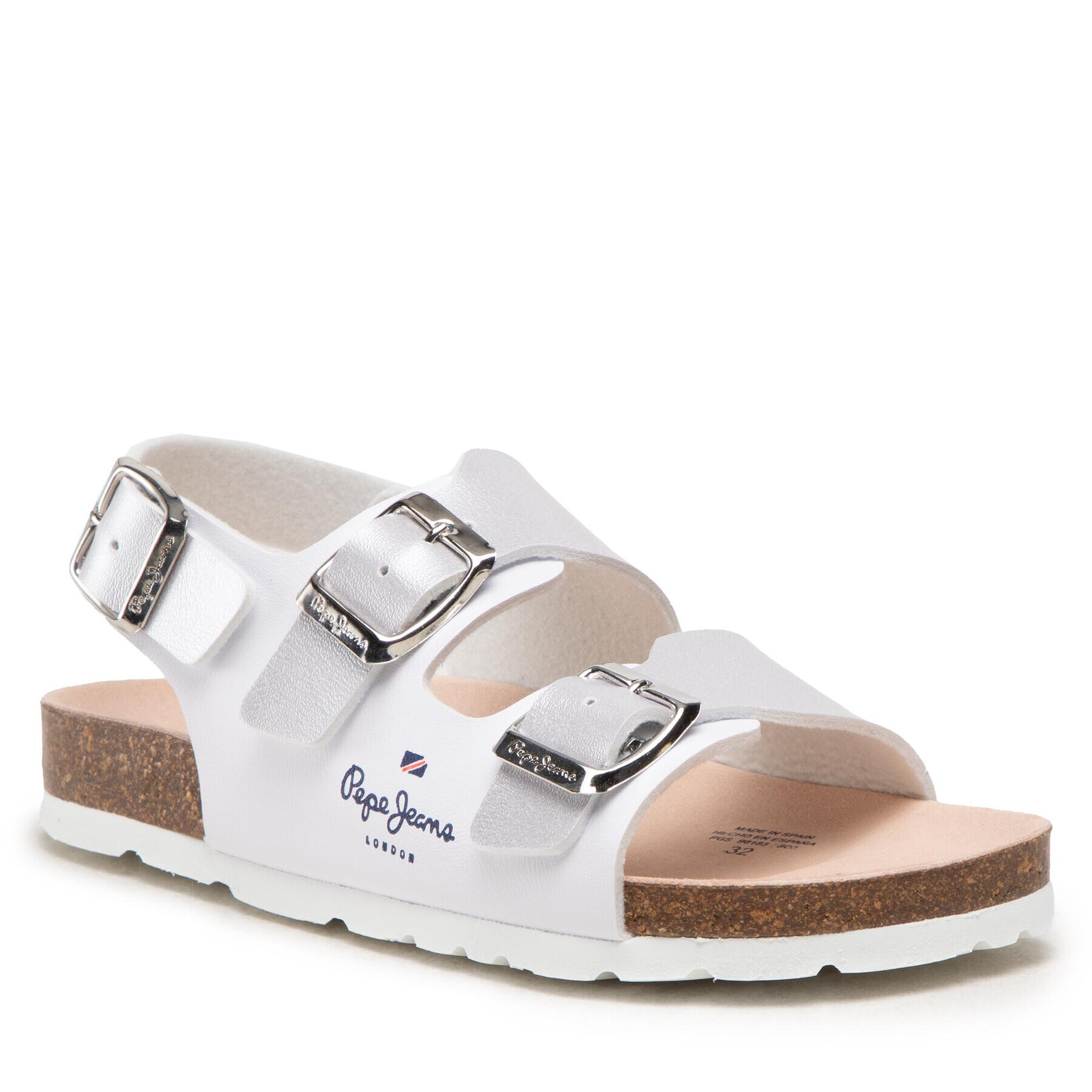 Pepe Jeans Sandály Bio Corp PGS90185 Stříbrná - Pepit.cz