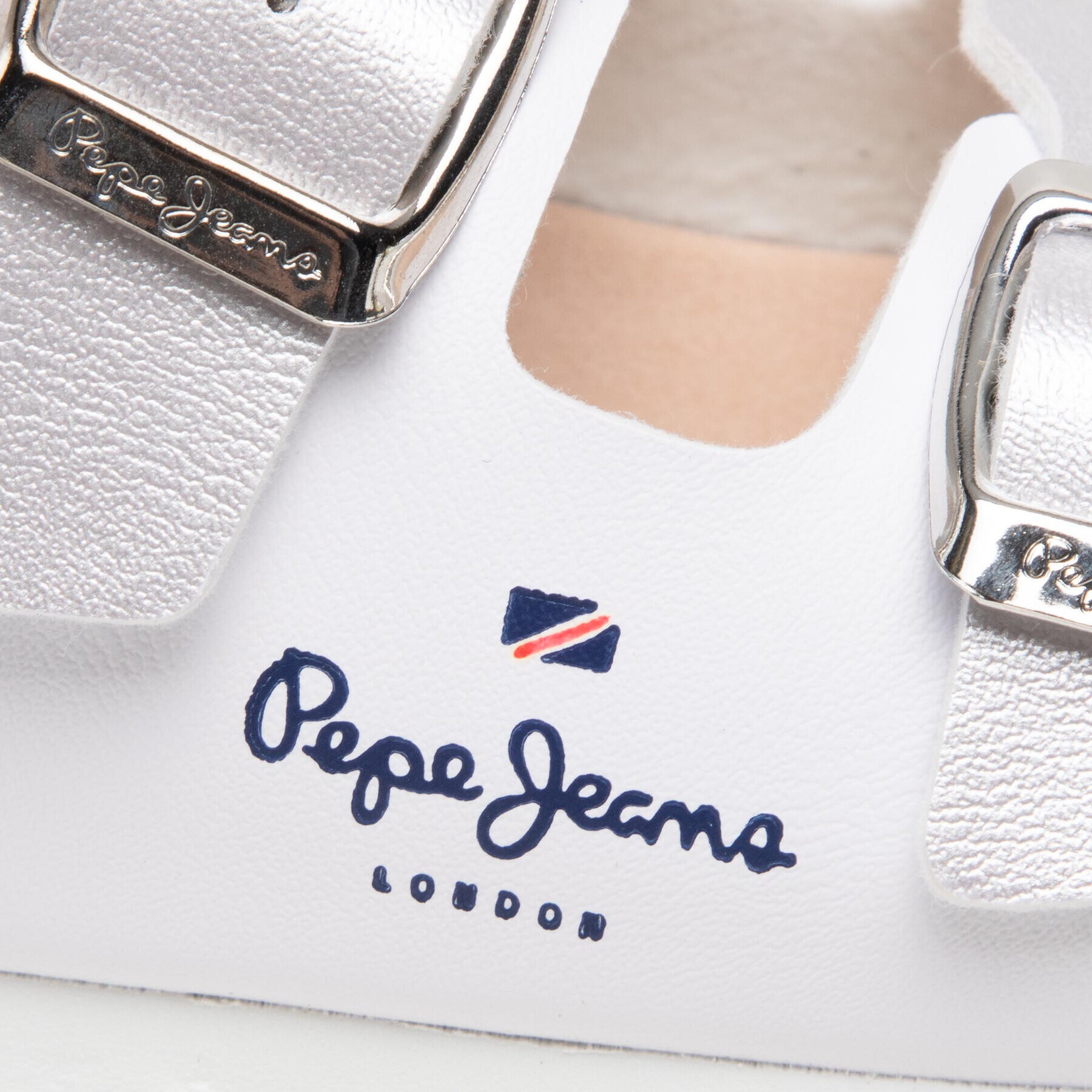 Pepe Jeans Sandály Bio Corp PGS90185 Stříbrná - Pepit.cz