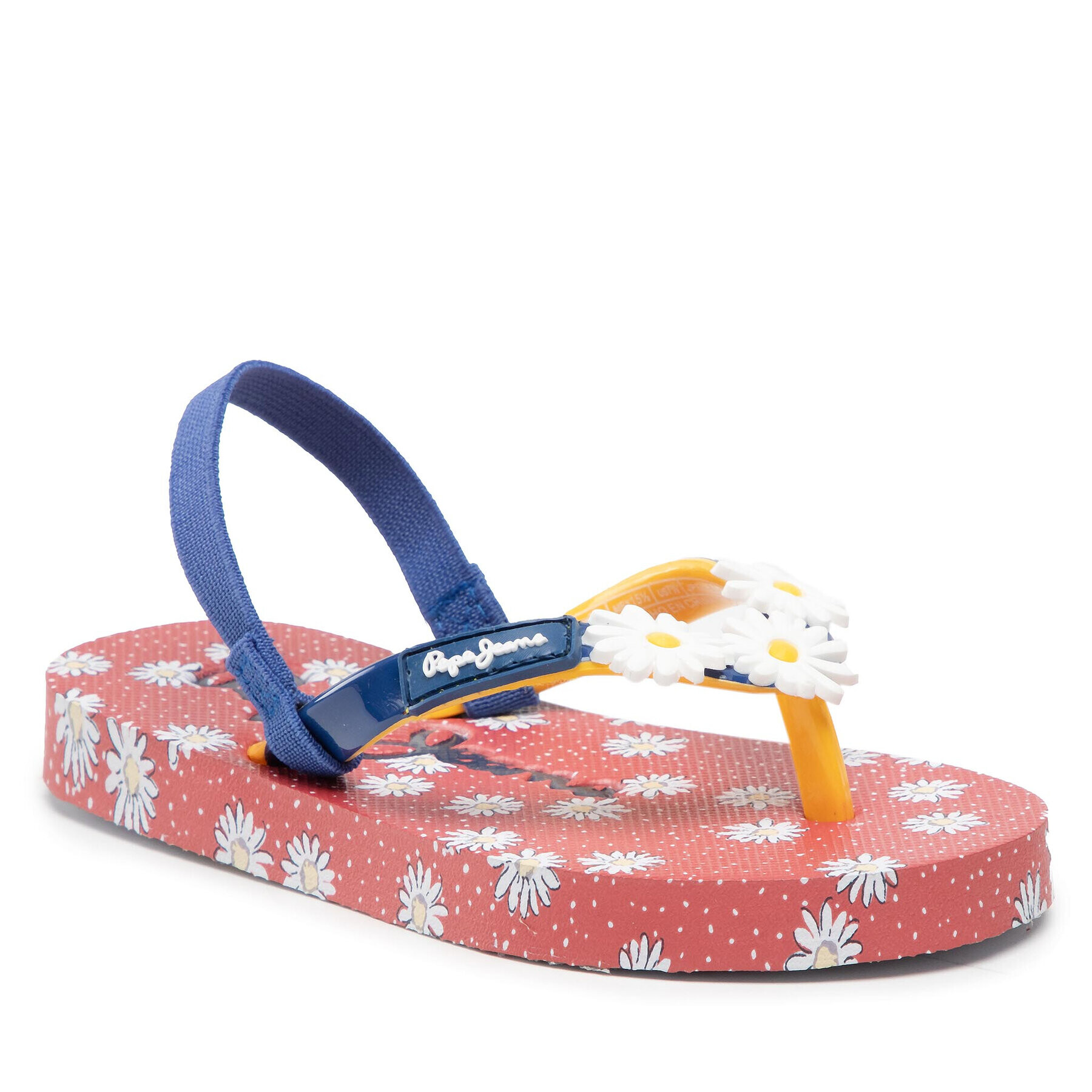 Pepe Jeans Sandály Dorset Flowers Kids PGS70051 Tmavomodrá - Pepit.cz