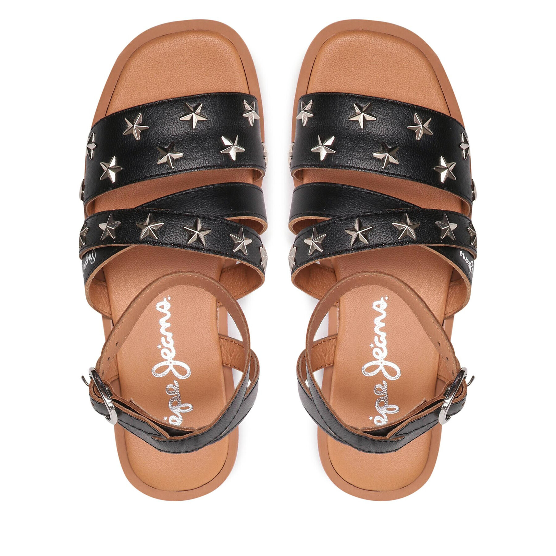 Pepe Jeans Sandály Irma Studs PGS90176 Černá - Pepit.cz