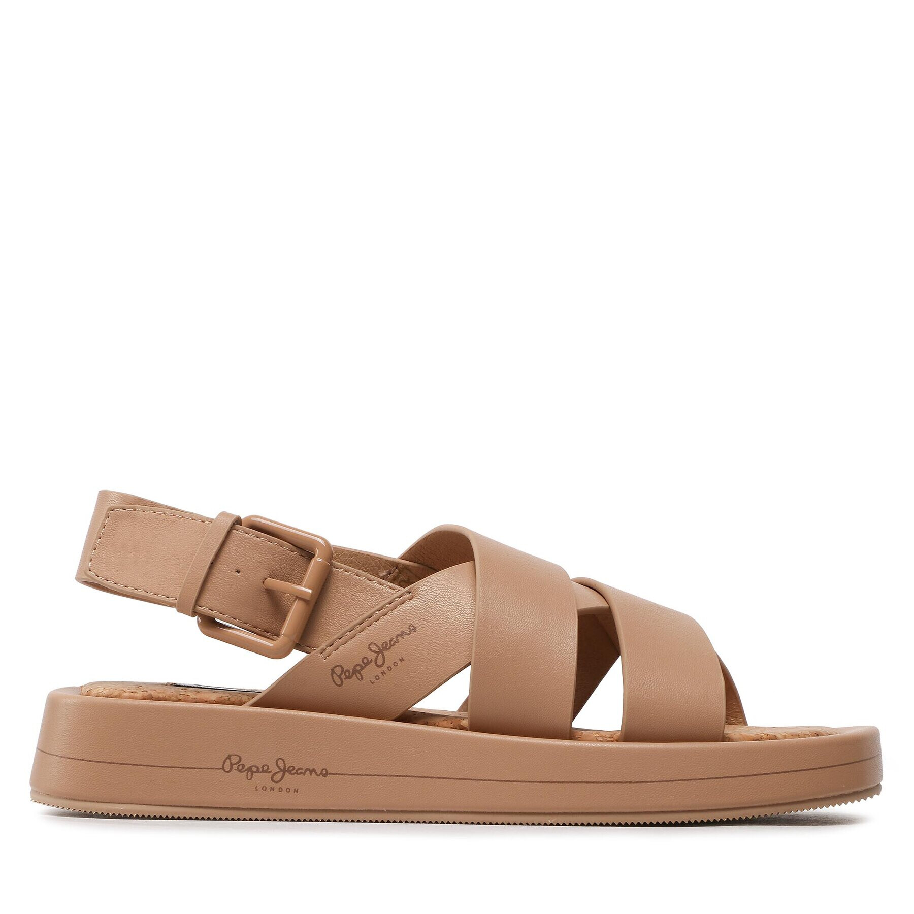 Pepe Jeans Sandály Summer Block PLS90578 Béžová - Pepit.cz