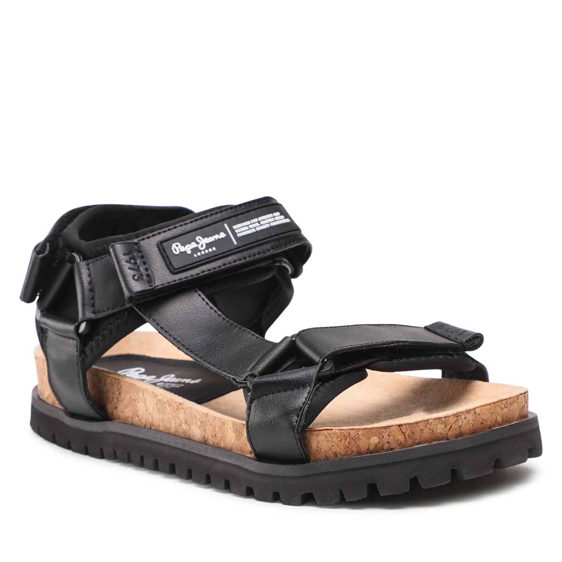 Pepe Jeans Sandály Urban Sandal Cork PMS90094 Černá - Pepit.cz