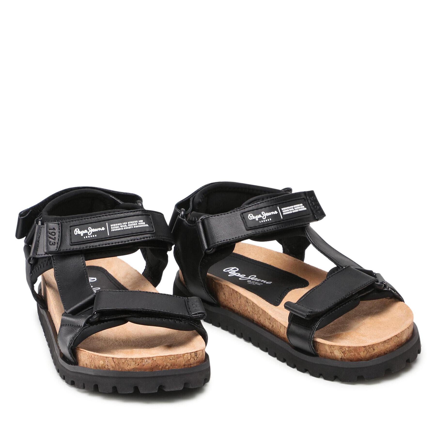 Pepe Jeans Sandály Urban Sandal Cork PMS90094 Černá - Pepit.cz