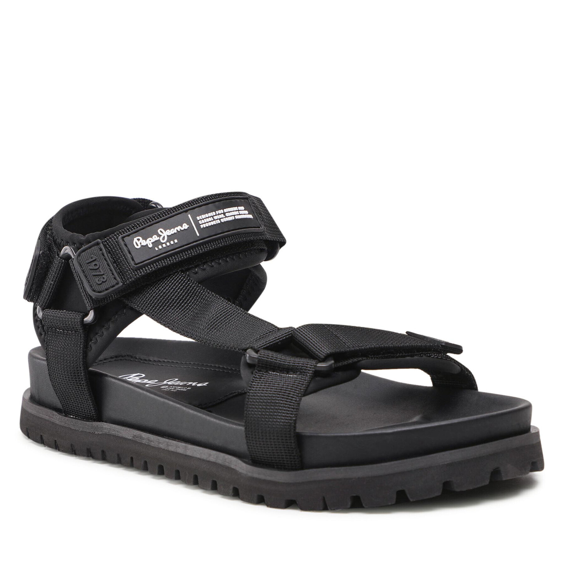 Pepe Jeans Sandály Urban Sandal Tech PMS90095 Černá - Pepit.cz