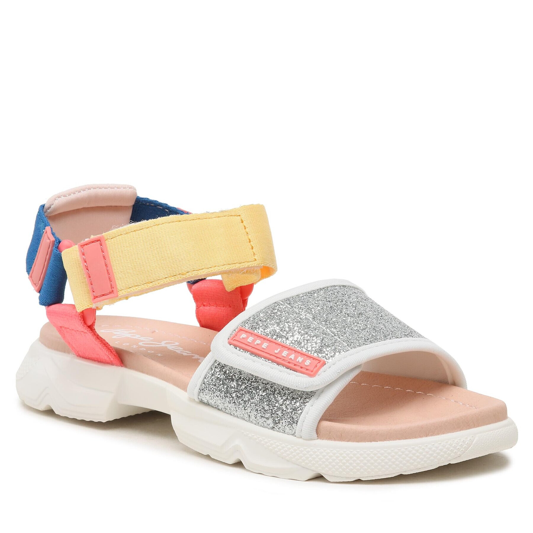 Pepe Jeans Sandály Ventura Sandal G PGS90190 Stříbrná - Pepit.cz