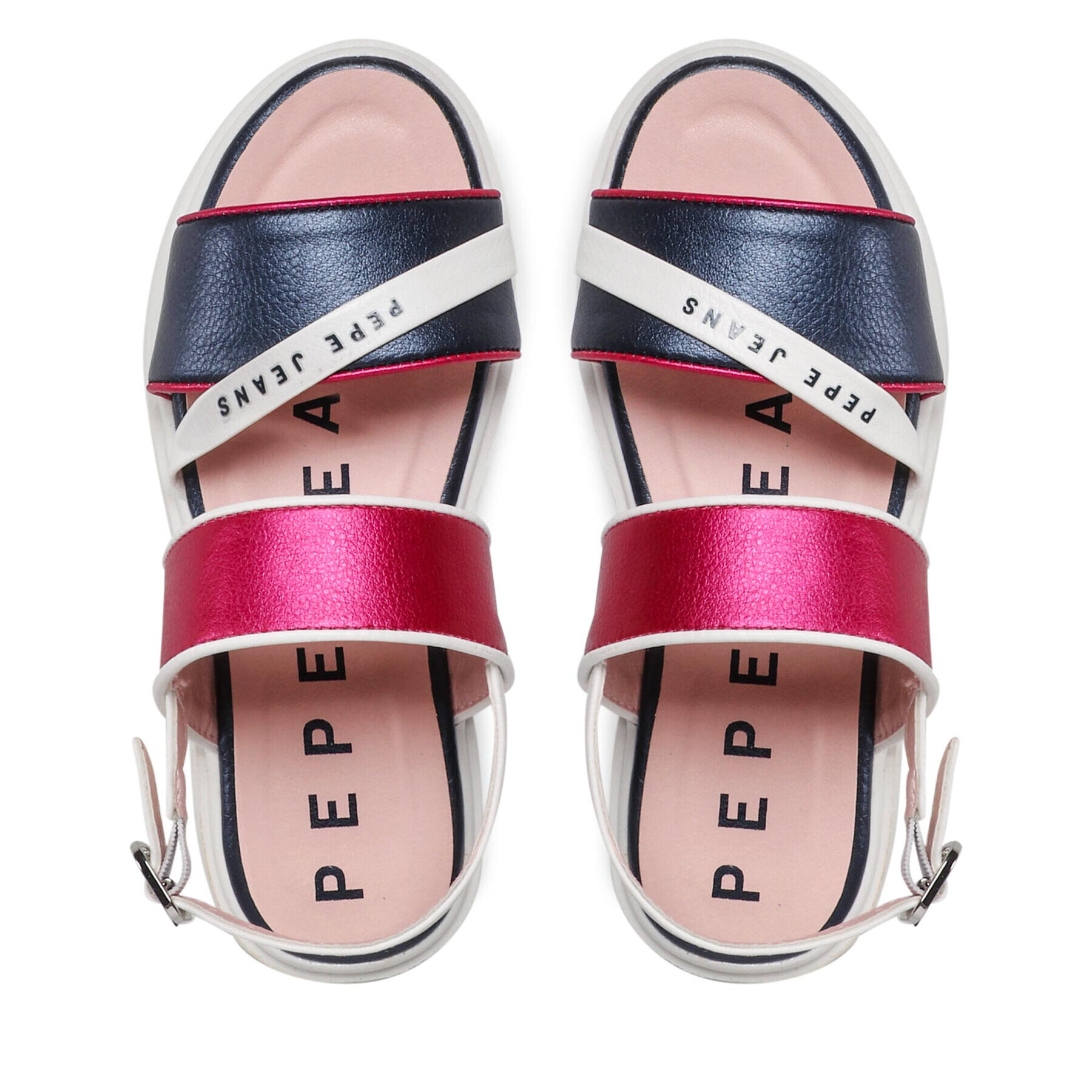 Pepe Jeans Sandály Wendy Logo PGS90183 Růžová - Pepit.cz