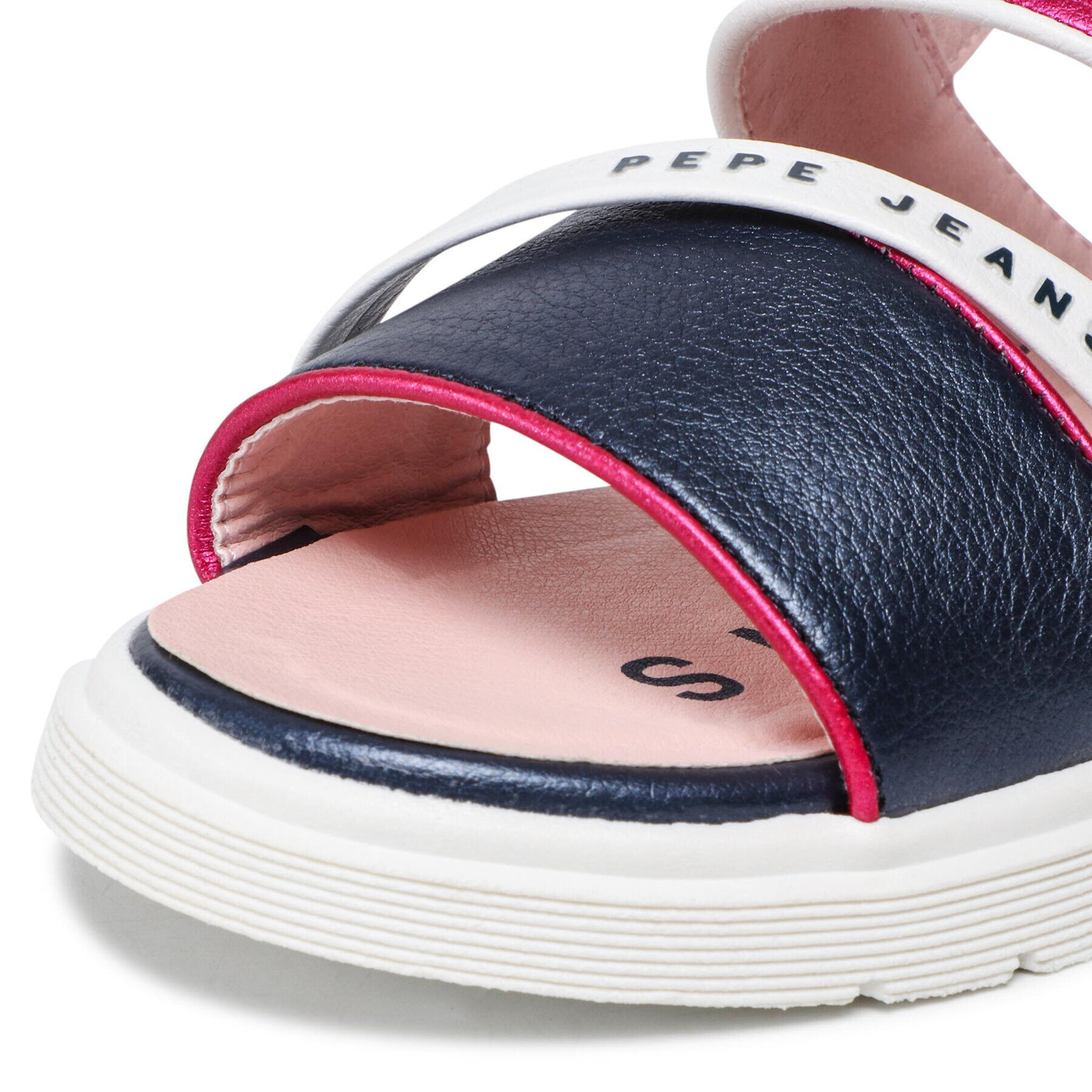 Pepe Jeans Sandály Wendy Logo PGS90183 Růžová - Pepit.cz