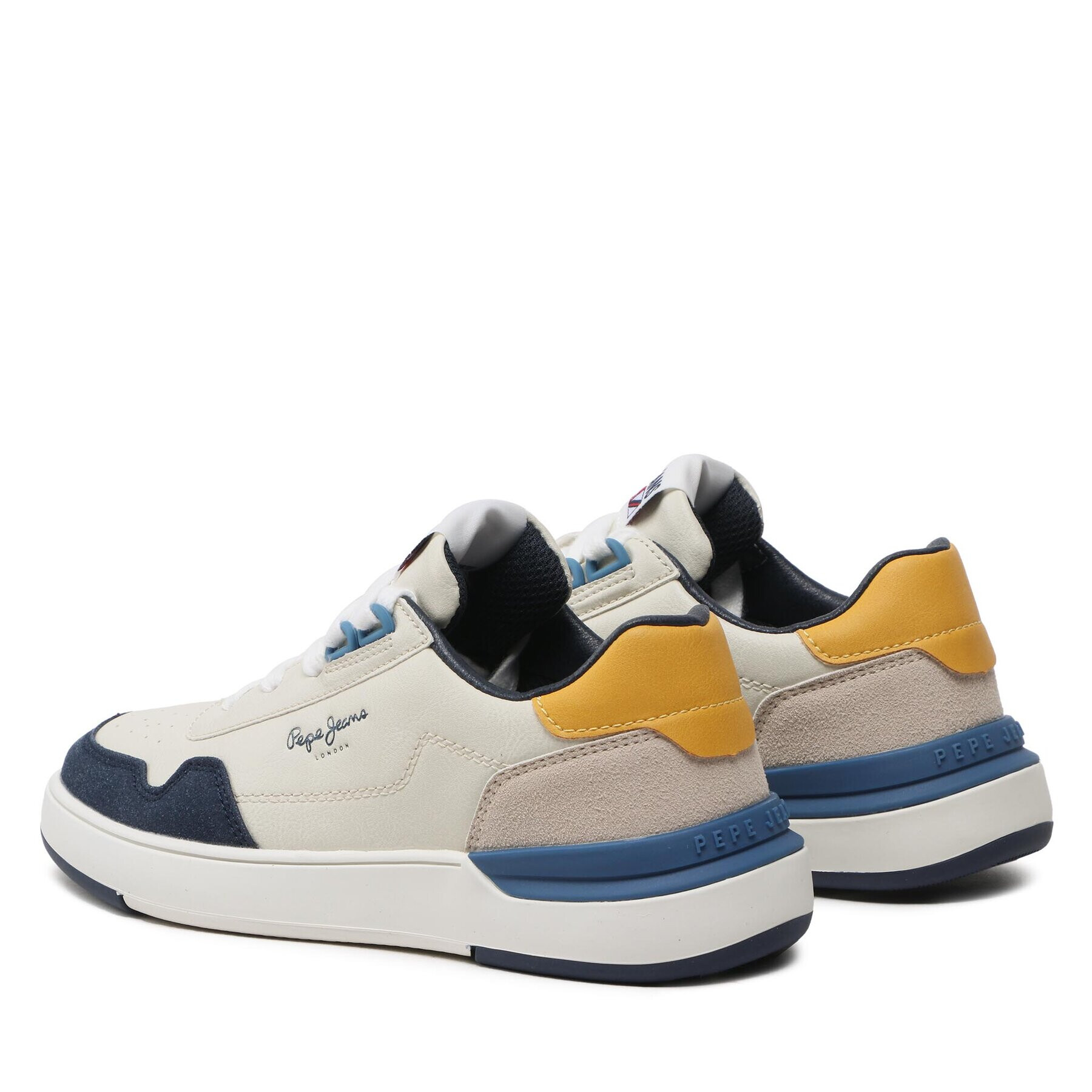 Pepe Jeans Sneakersy Baxter Boy Basket PBS30563 Béžová - Pepit.cz