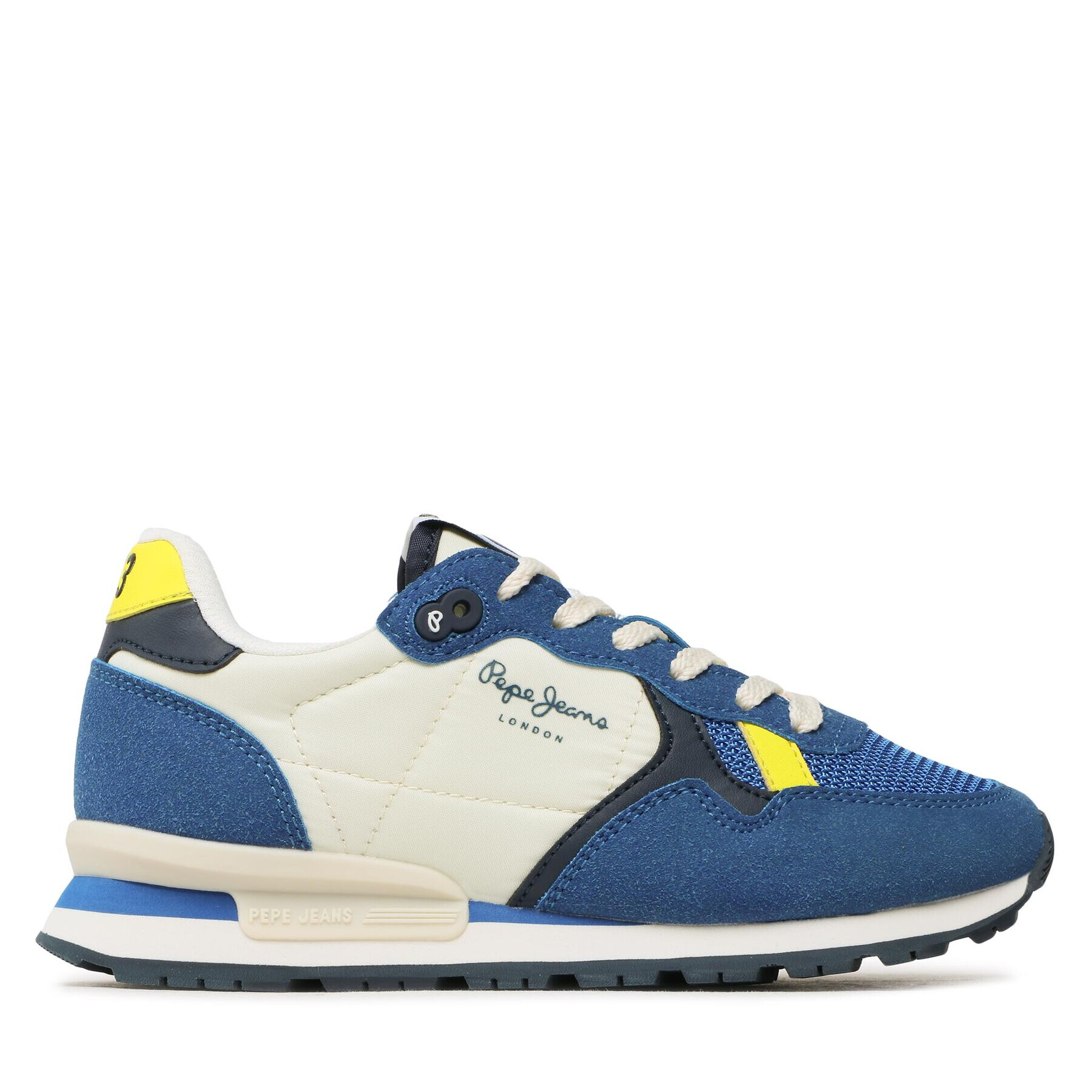 Pepe Jeans Sneakersy Brit Boy Heritage PBS30551 Modrá - Pepit.cz