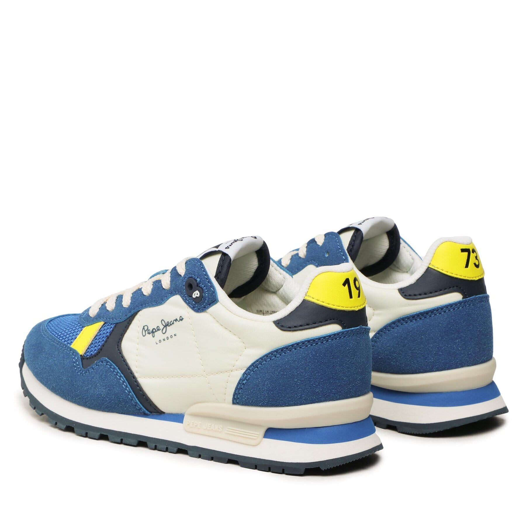 Pepe Jeans Sneakersy Brit Boy Heritage PBS30551 Modrá - Pepit.cz