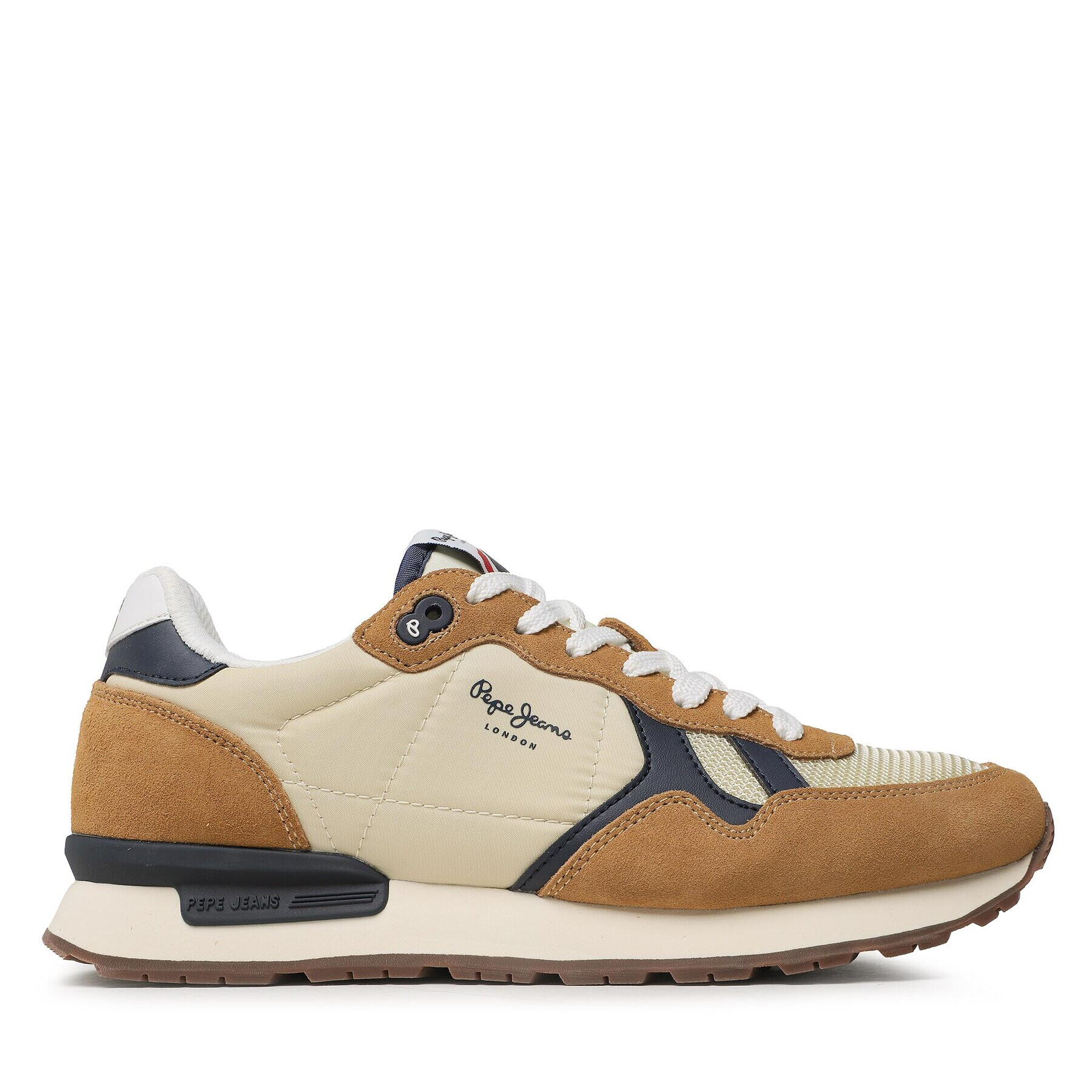 Pepe Jeans Sneakersy Brit Man Heritage PMS30924 Béžová - Pepit.cz