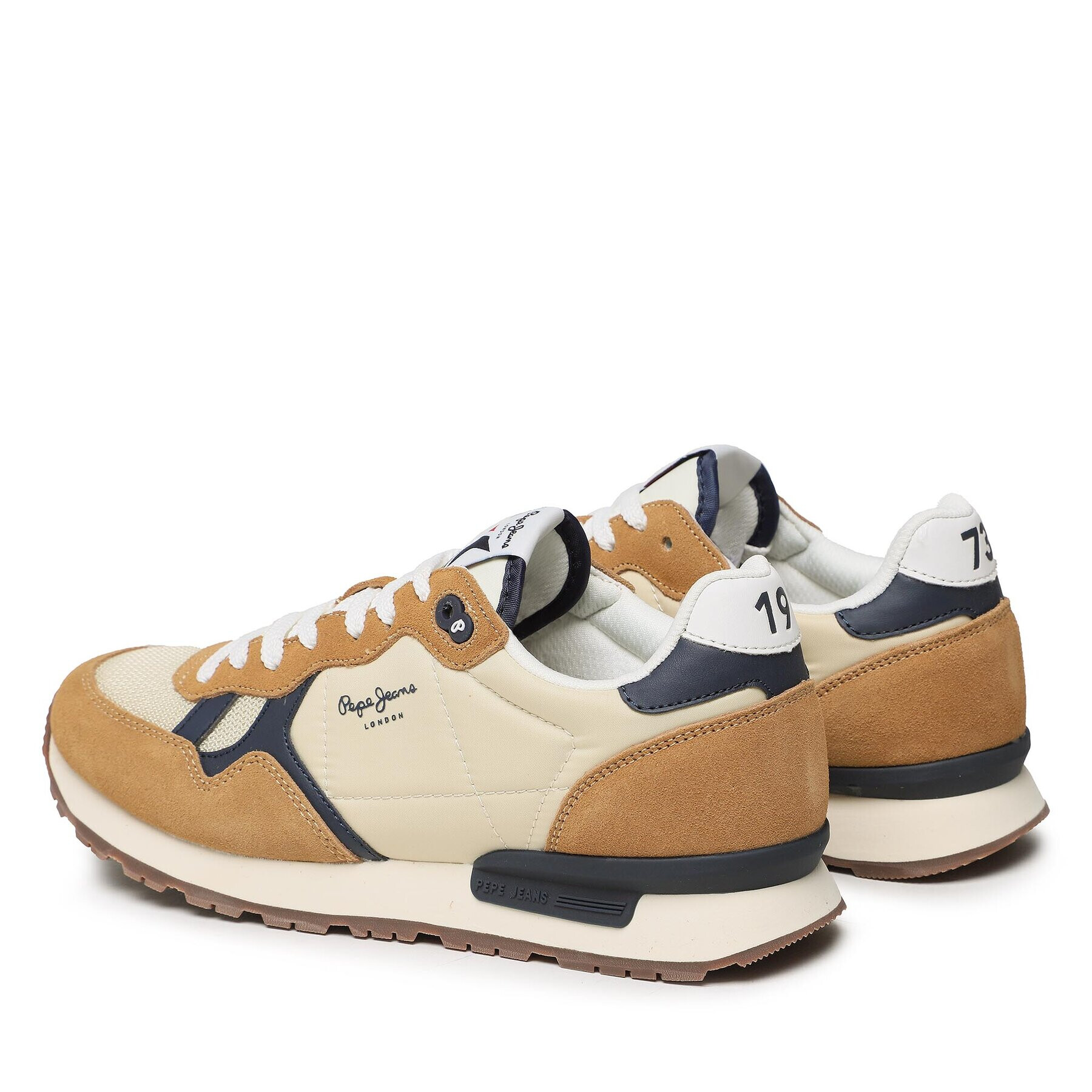 Pepe Jeans Sneakersy Brit Man Heritage PMS30924 Béžová - Pepit.cz