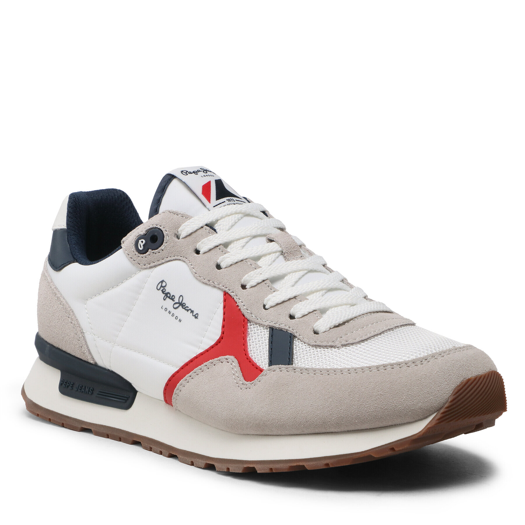 Pepe Jeans Sneakersy Brit Man Heritage PMS30924 Bílá - Pepit.cz