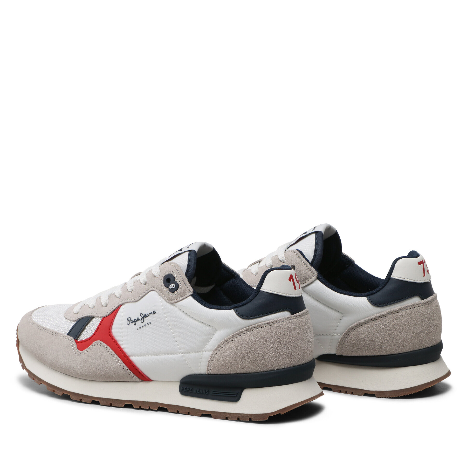 Pepe Jeans Sneakersy Brit Man Heritage PMS30924 Bílá - Pepit.cz