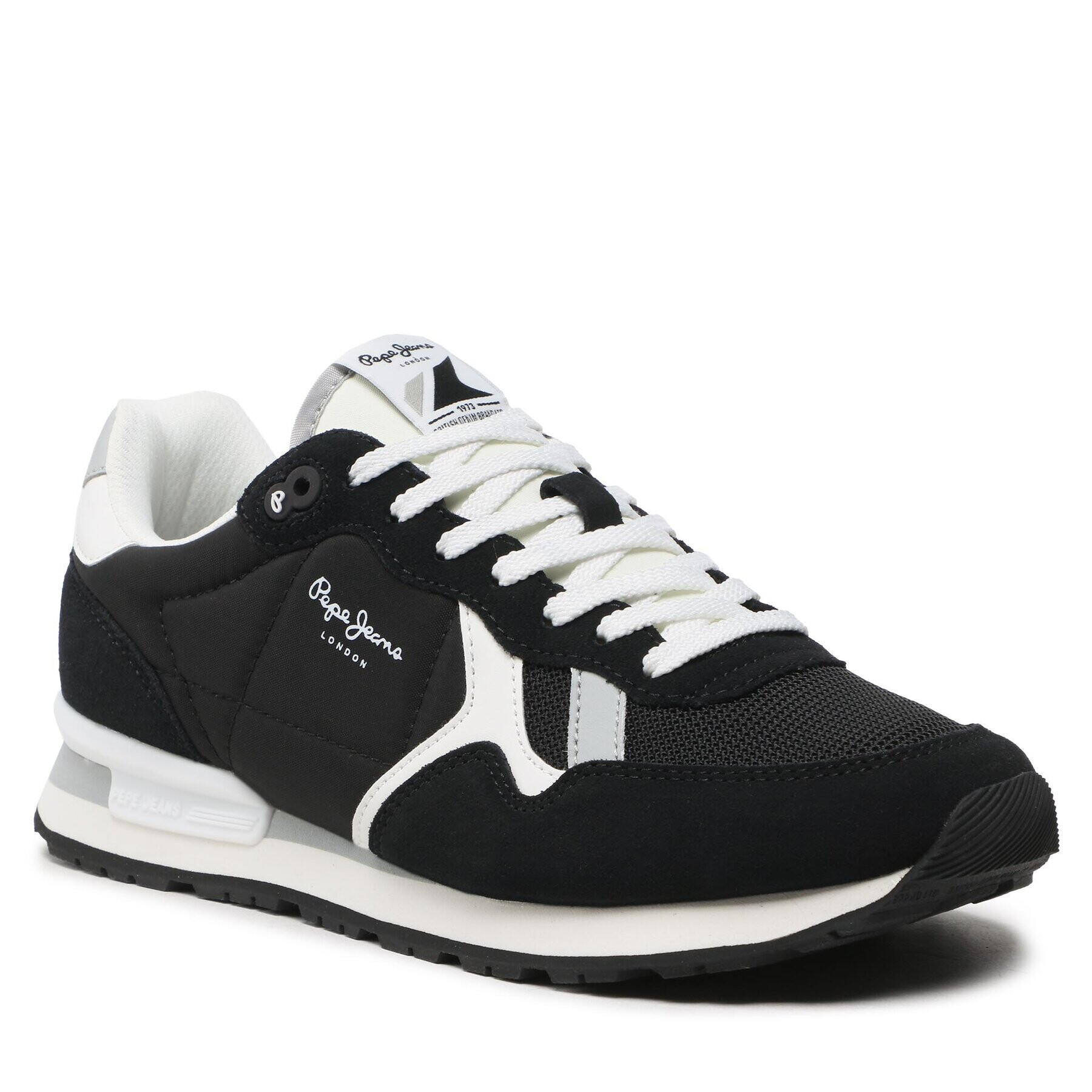 Pepe Jeans Sneakersy Brit Man Heritage PMS30924 Černá - Pepit.cz