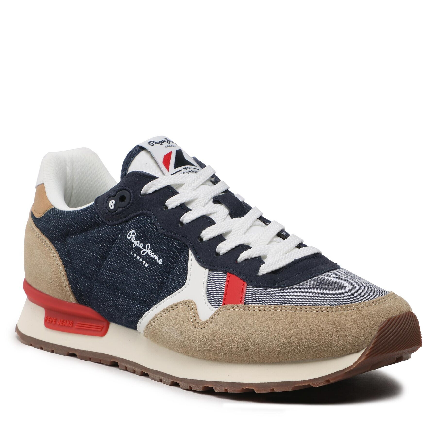 Pepe Jeans Sneakersy Brit Man Heritage PMS30925 Tmavomodrá - Pepit.cz