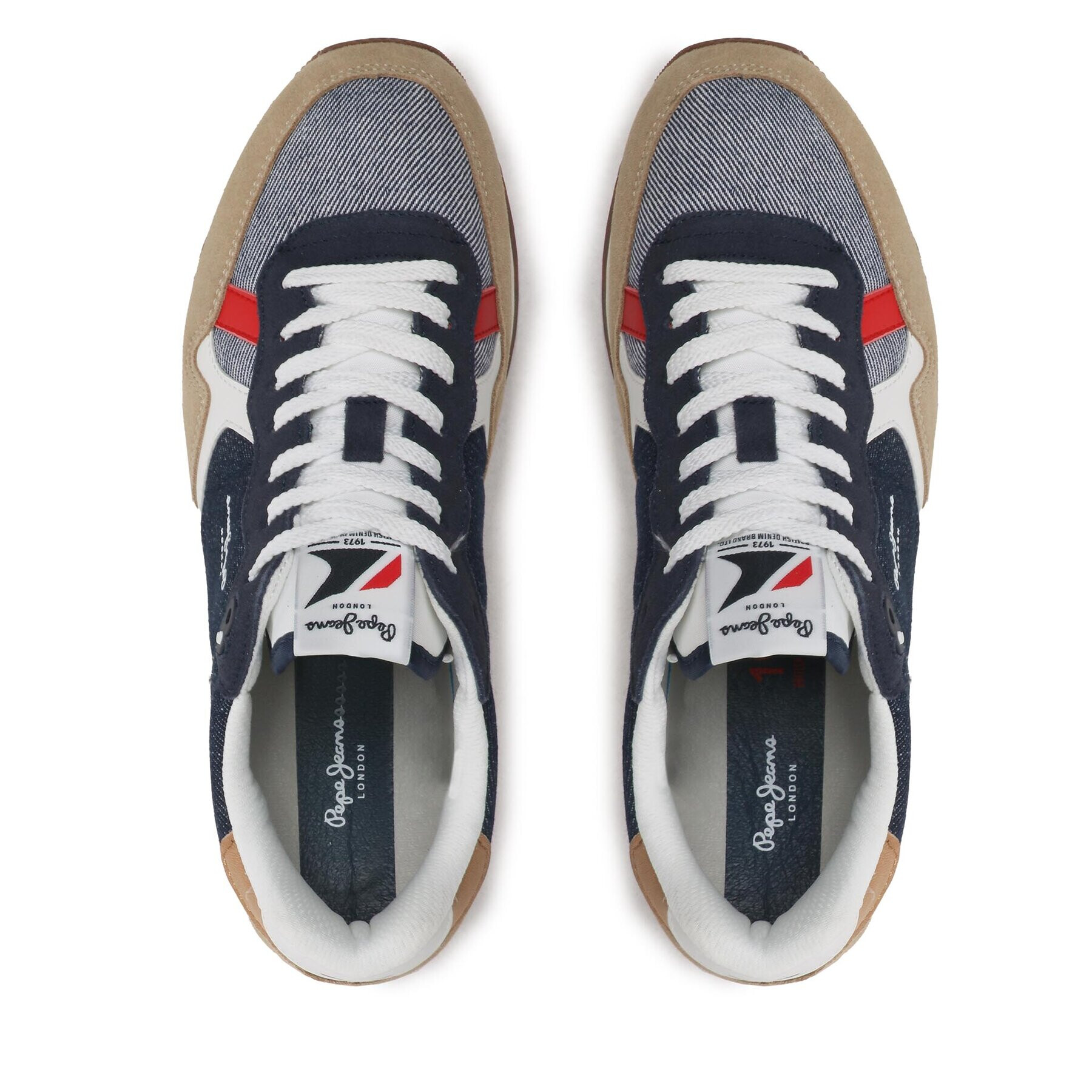 Pepe Jeans Sneakersy Brit Man Heritage PMS30925 Tmavomodrá - Pepit.cz