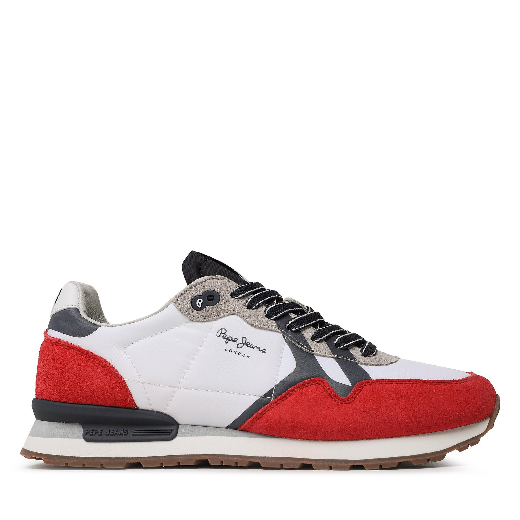 Pepe Jeans Sneakersy Brit Man Print PMS30923 Bílá - Pepit.cz