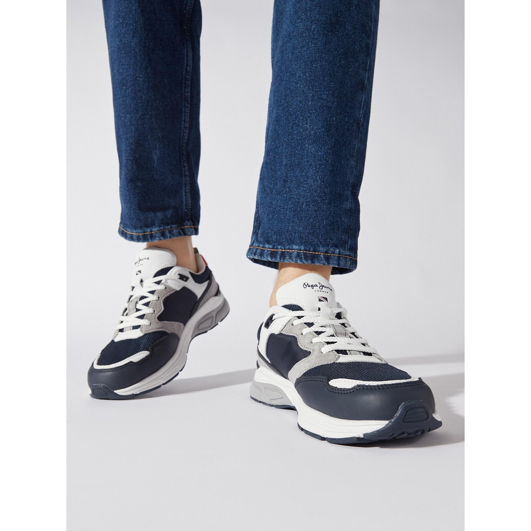 Pepe Jeans Sneakersy Dave Urban PMS30935 Tmavomodrá - Pepit.cz