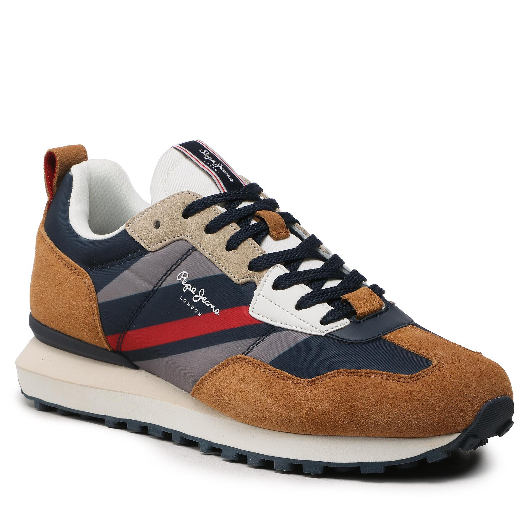 Pepe Jeans Sneakersy Foster Man Print PMS30944 Tmavomodrá - Pepit.cz