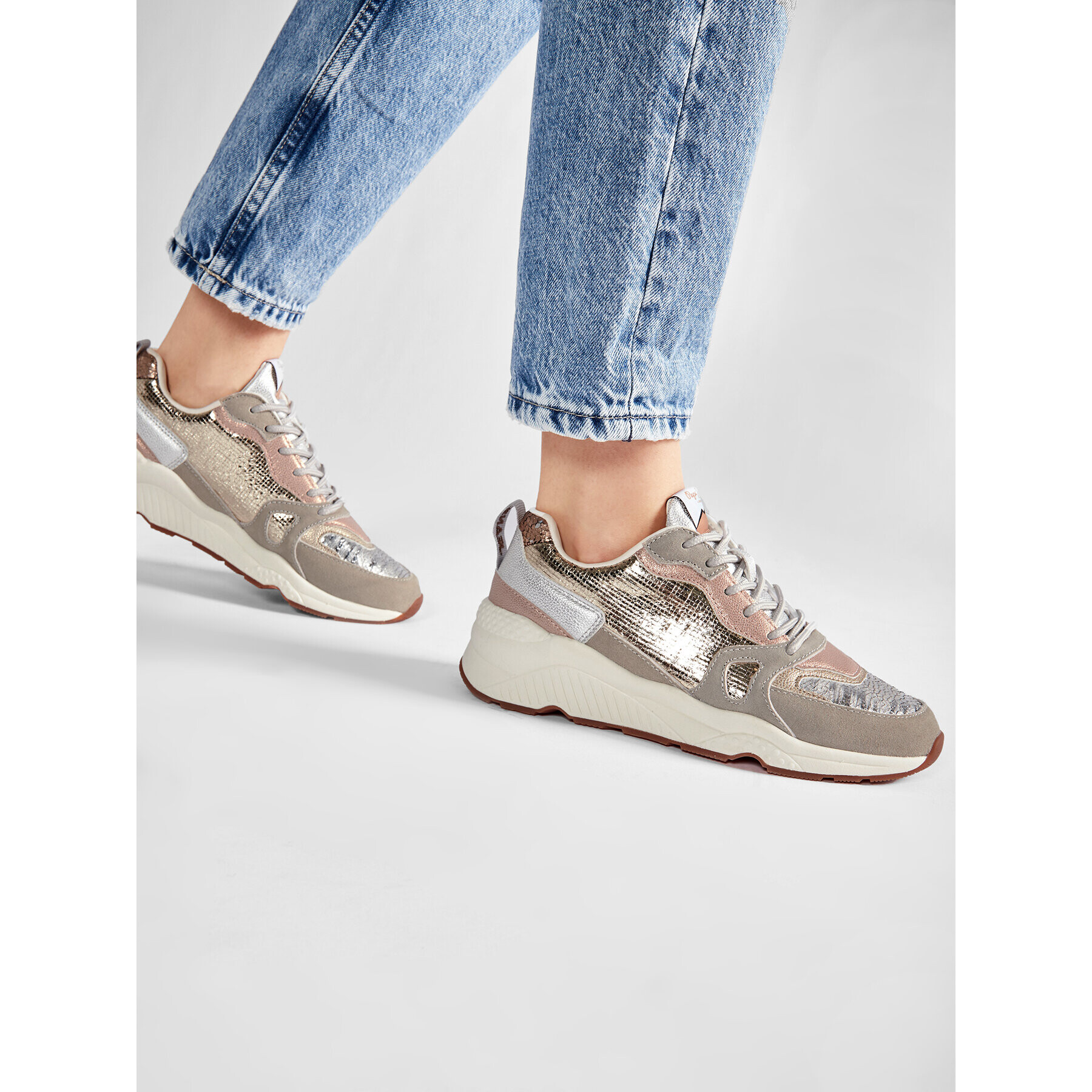 Pepe Jeans Sneakersy Harlow Golden PLS31130 Barevná - Pepit.cz