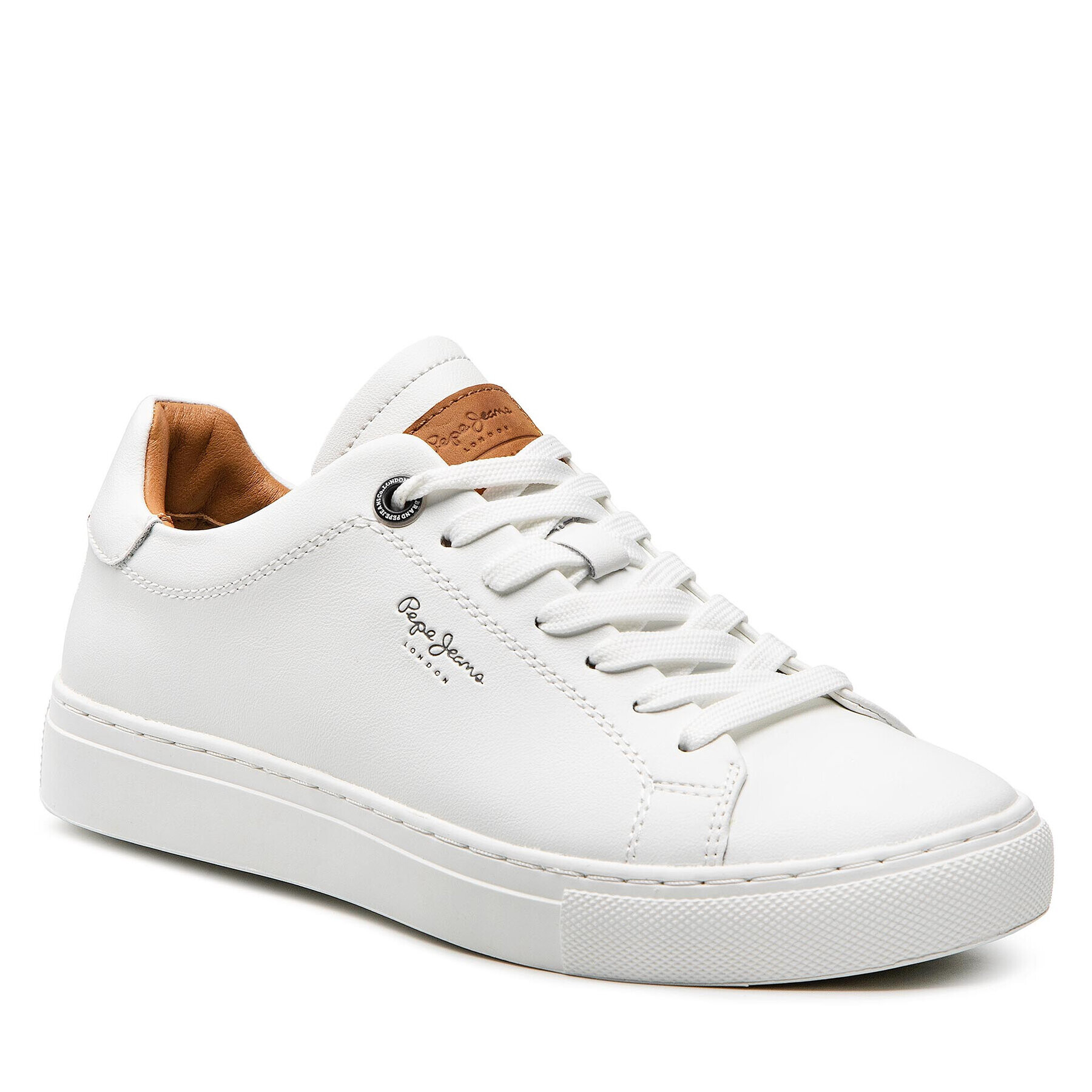 Pepe Jeans Sneakersy Joe Cup One PMS30840 Bílá - Pepit.cz