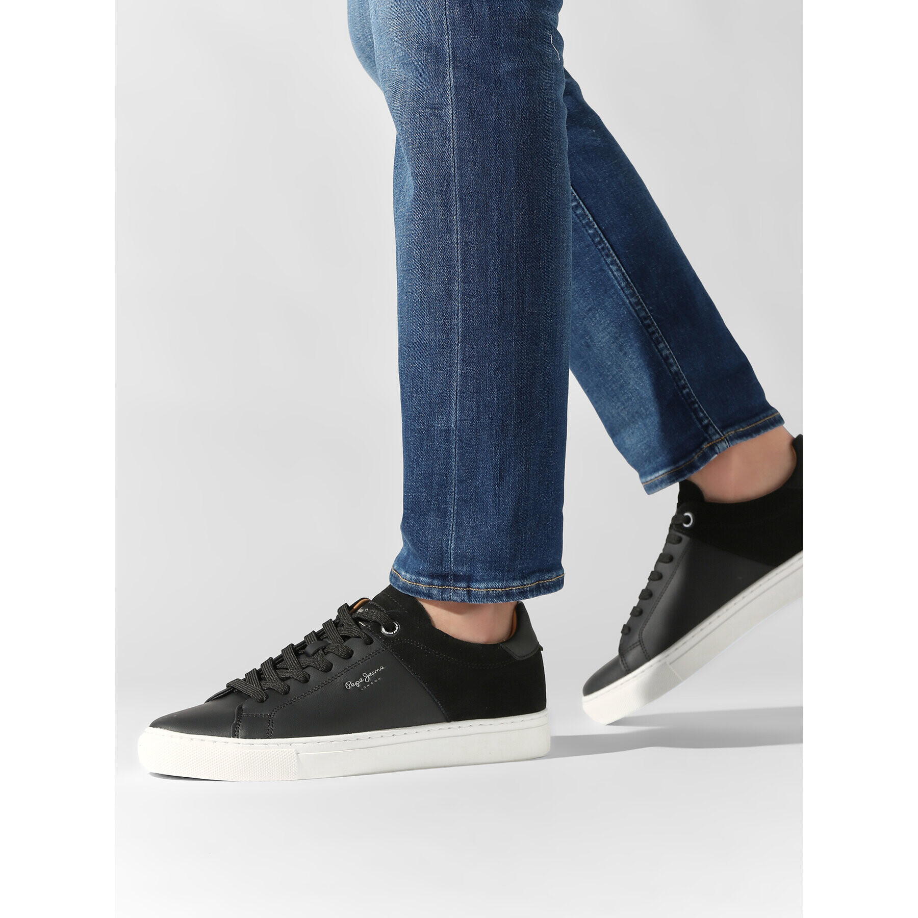 Pepe Jeans Sneakersy Joe Cup Split PMS30846 Černá - Pepit.cz