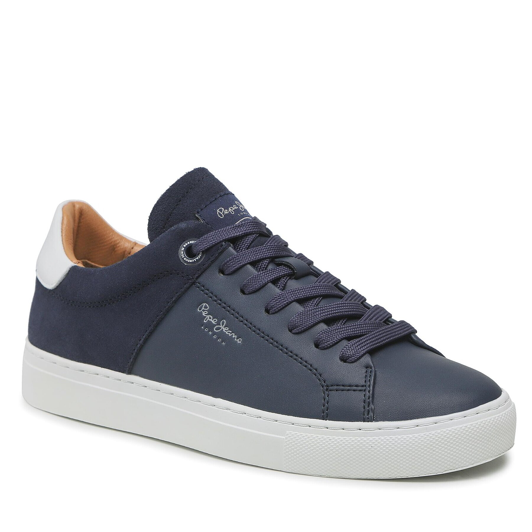 Pepe Jeans Sneakersy Joe Cup Split PMS30846 Tmavomodrá - Pepit.cz