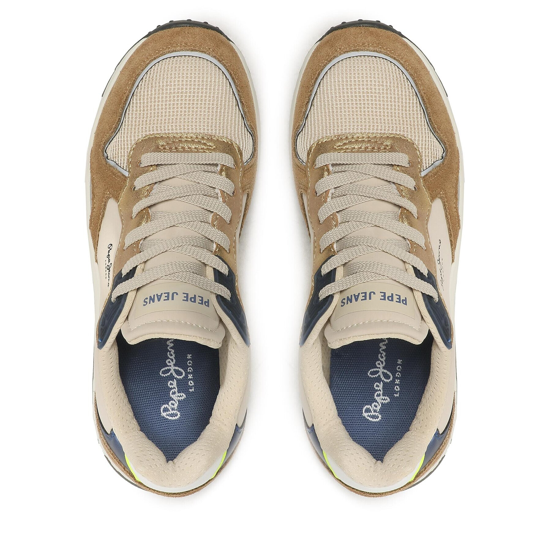 Pepe Jeans Sneakersy Joy Star Basic PLS31368 Hnědá - Pepit.cz