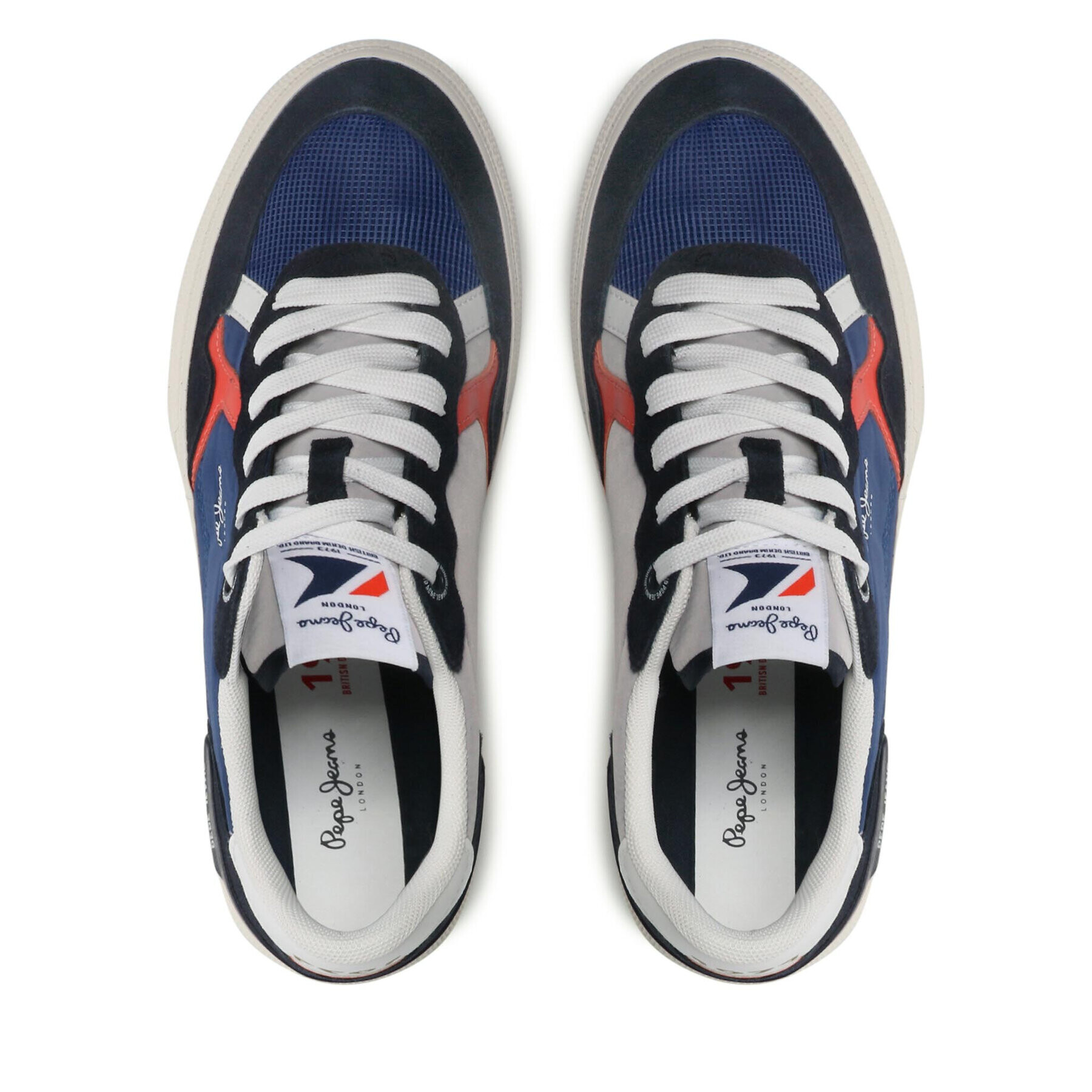 Pepe Jeans Sneakersy Kenton Britt Divided PMS30810 Tmavomodrá - Pepit.cz