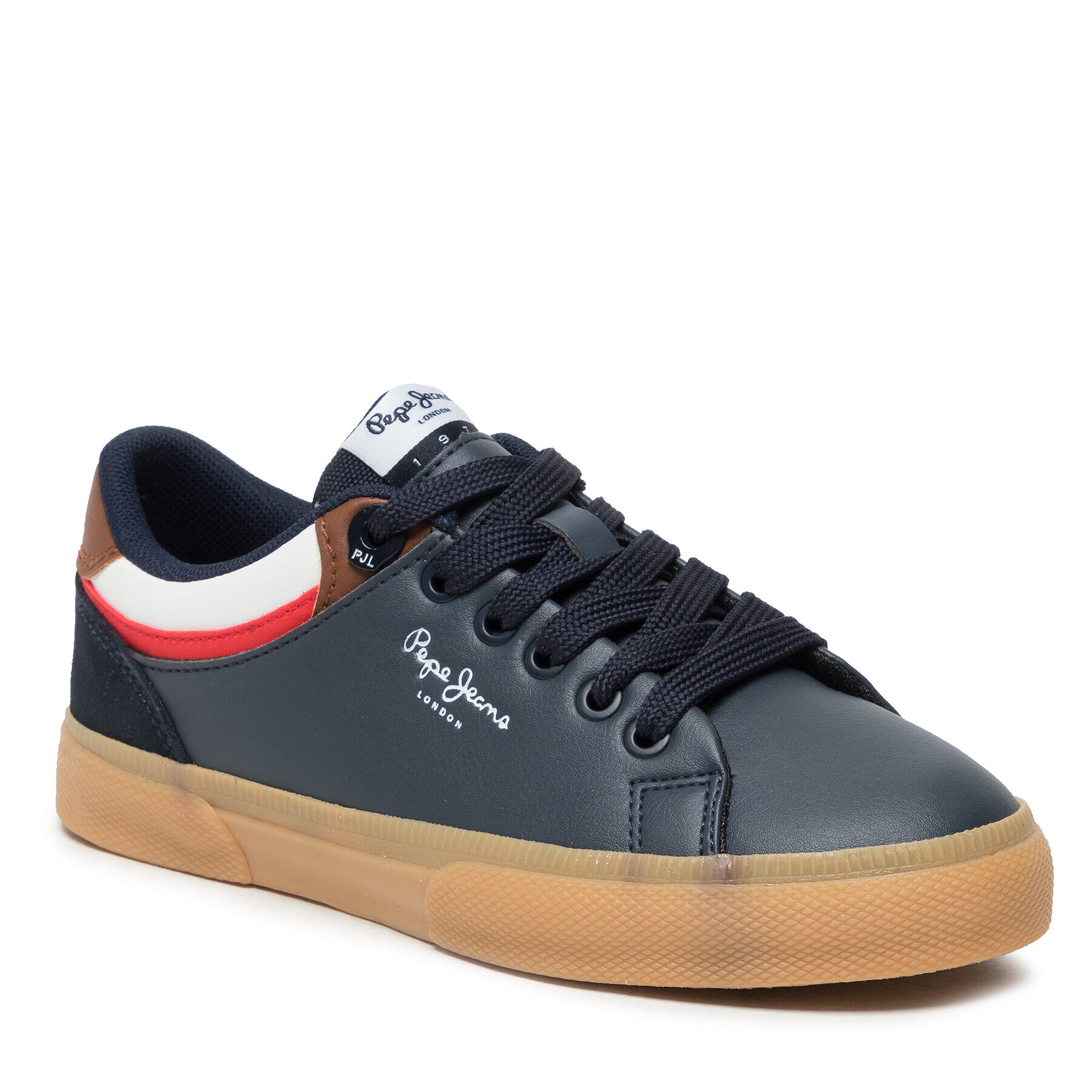 Pepe Jeans Sneakersy Kenton Class Boy PBS30497 Tmavomodrá - Pepit.cz