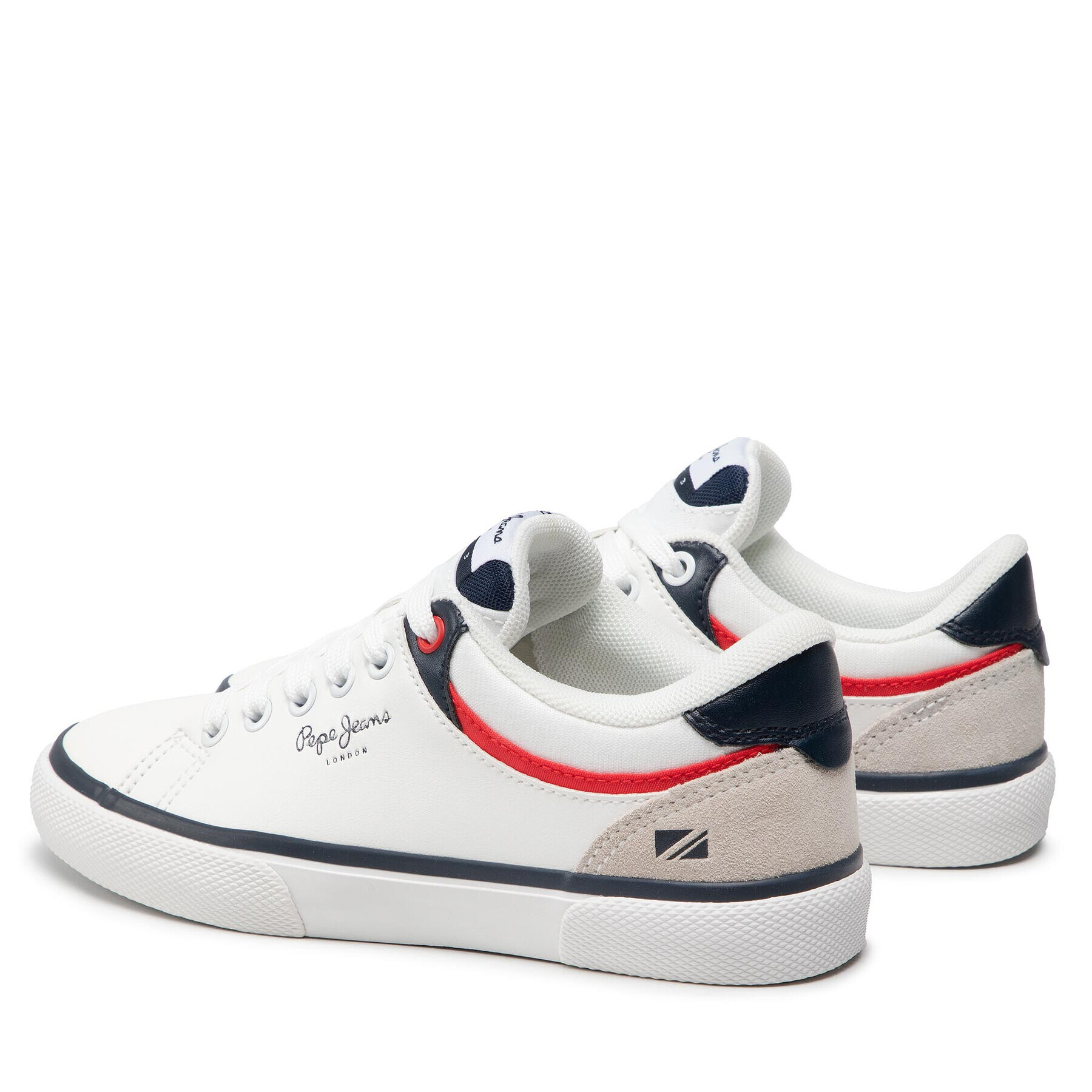 Pepe Jeans Sneakersy Kenton Class Boy PBS30511 Bílá - Pepit.cz