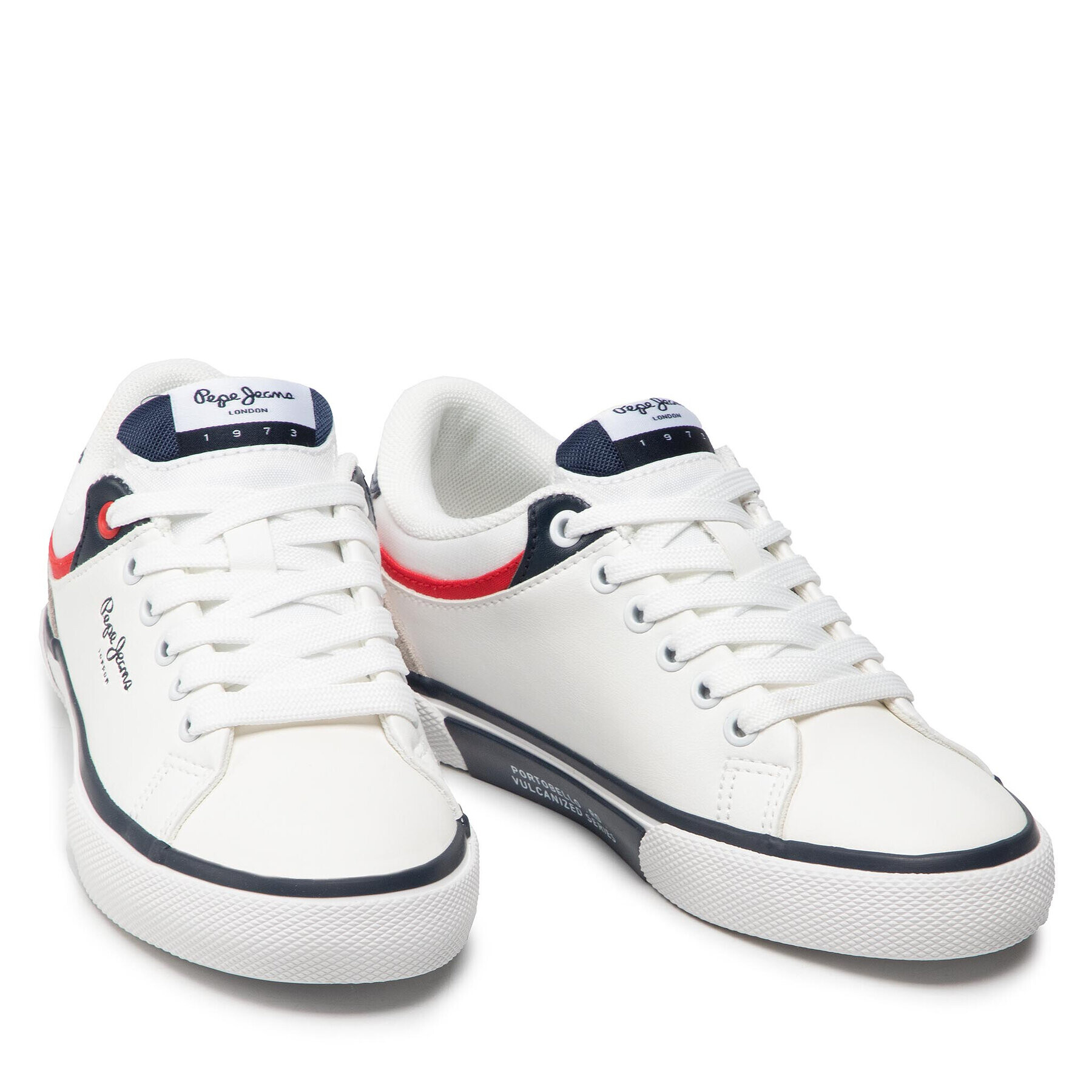 Pepe Jeans Sneakersy Kenton Class Boy PBS30511 Bílá - Pepit.cz