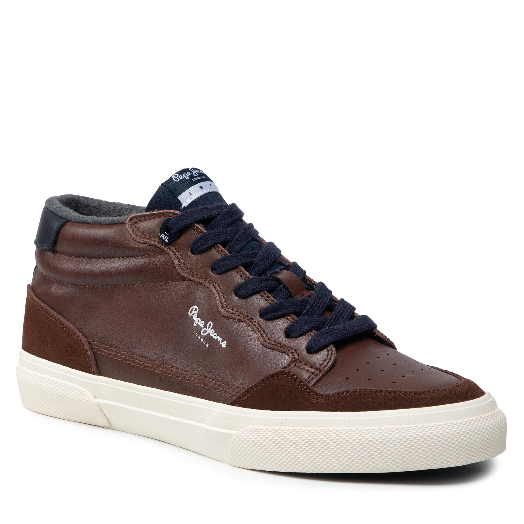 Pepe Jeans Sneakersy Kenton Original Low PMS30802 Hnědá - Pepit.cz