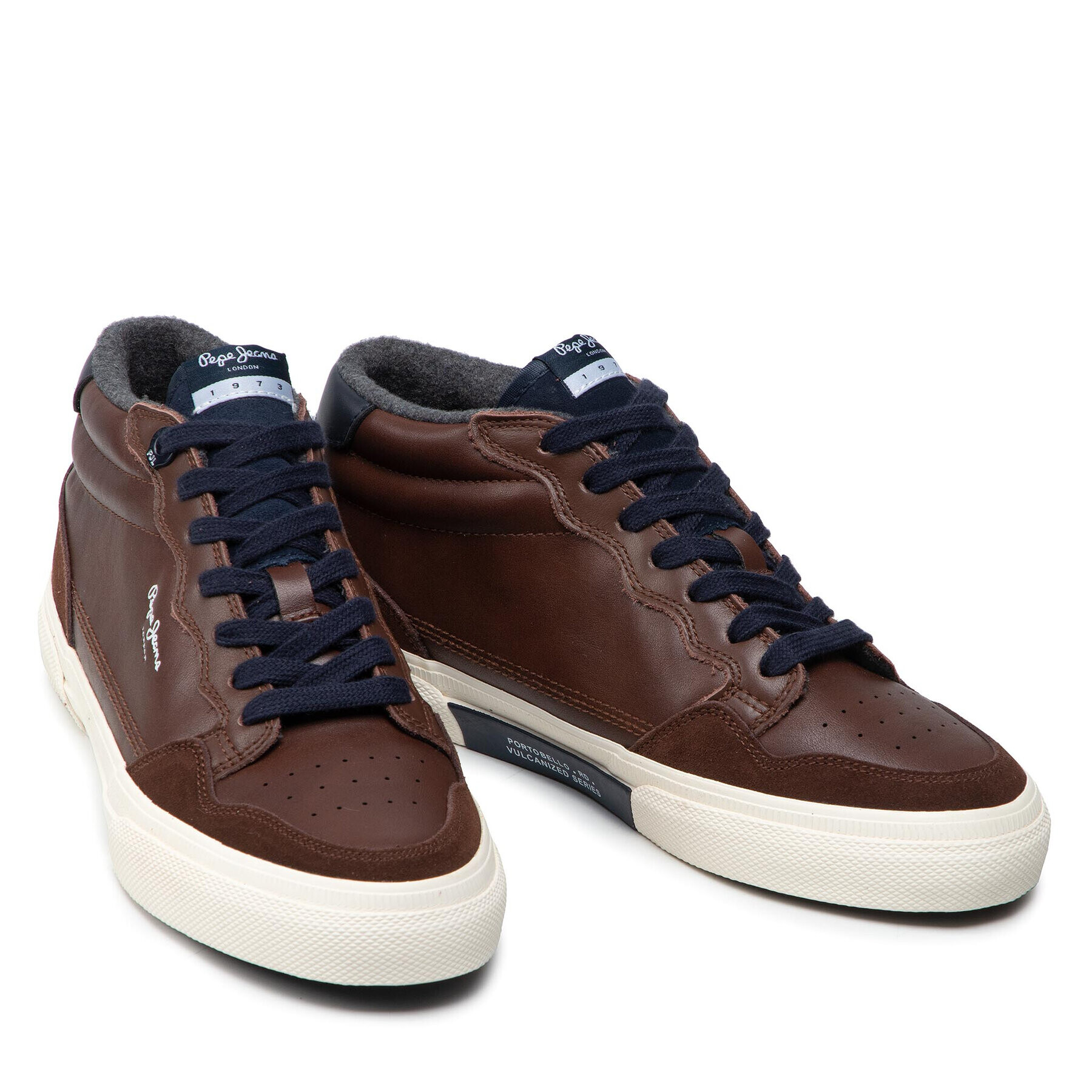 Pepe Jeans Sneakersy Kenton Original Low PMS30802 Hnědá - Pepit.cz