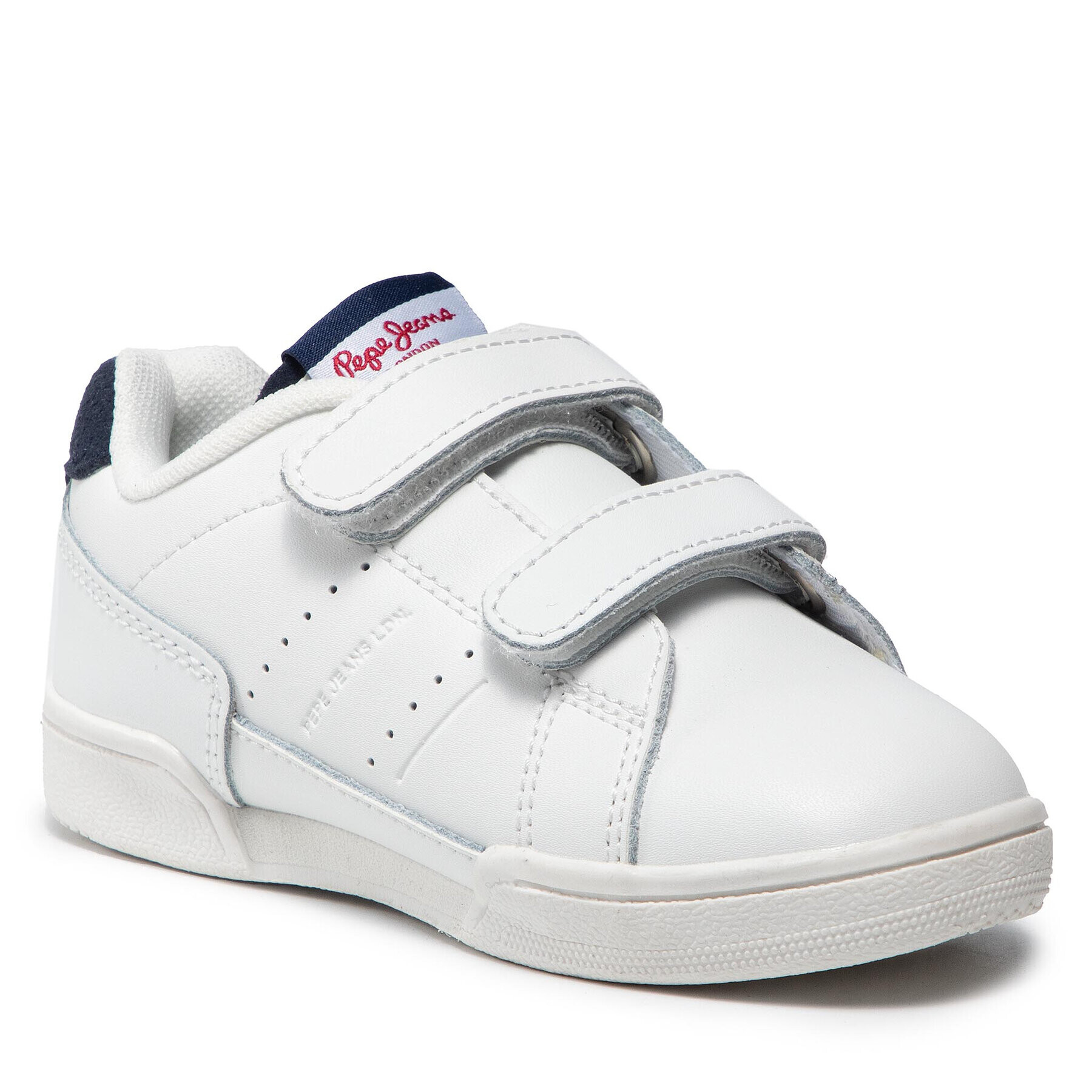 Pepe Jeans Sneakersy Lambert Sport Kids PBS30502 Bílá - Pepit.cz