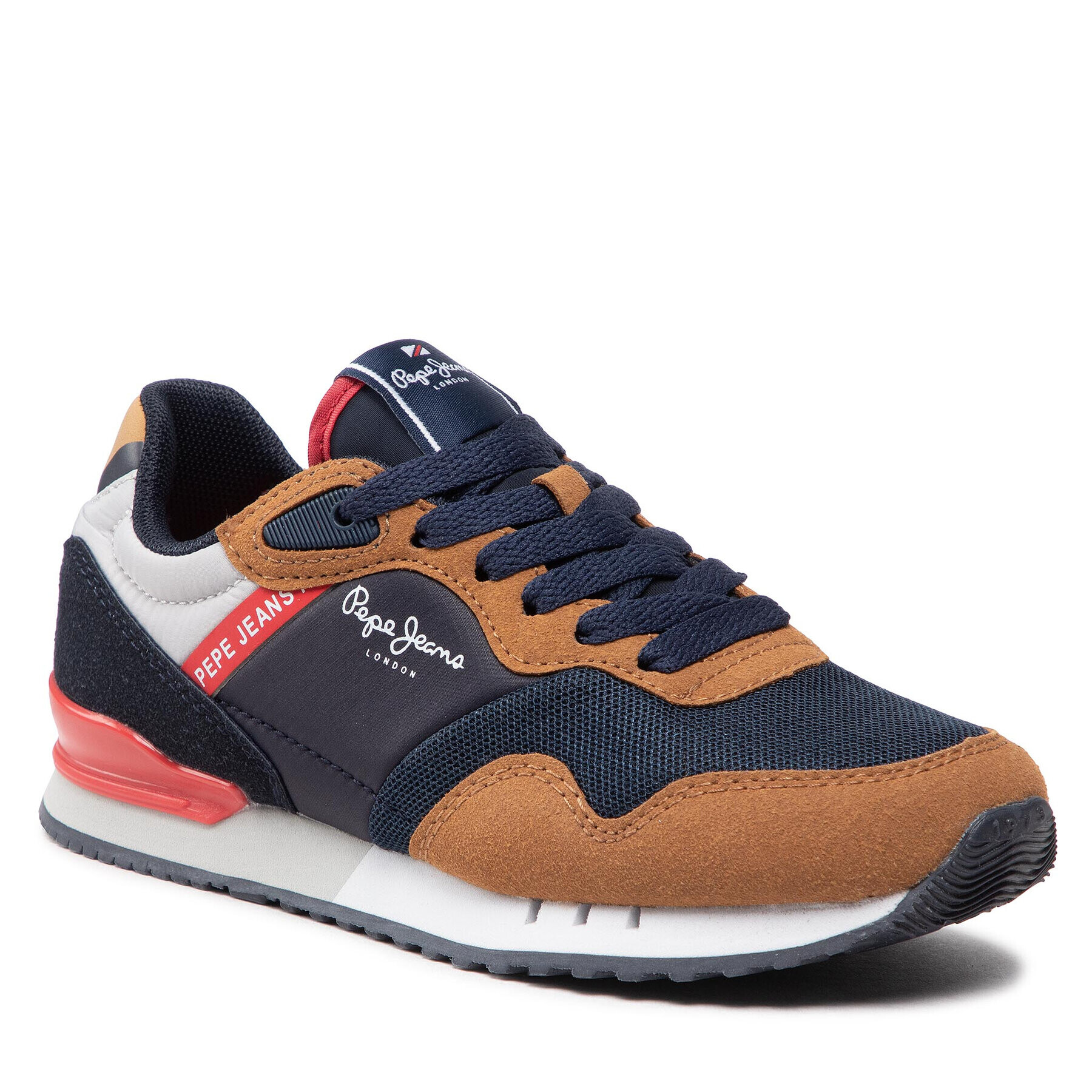 Pepe Jeans Sneakersy London One Basic B PBS30540 Tmavomodrá - Pepit.cz