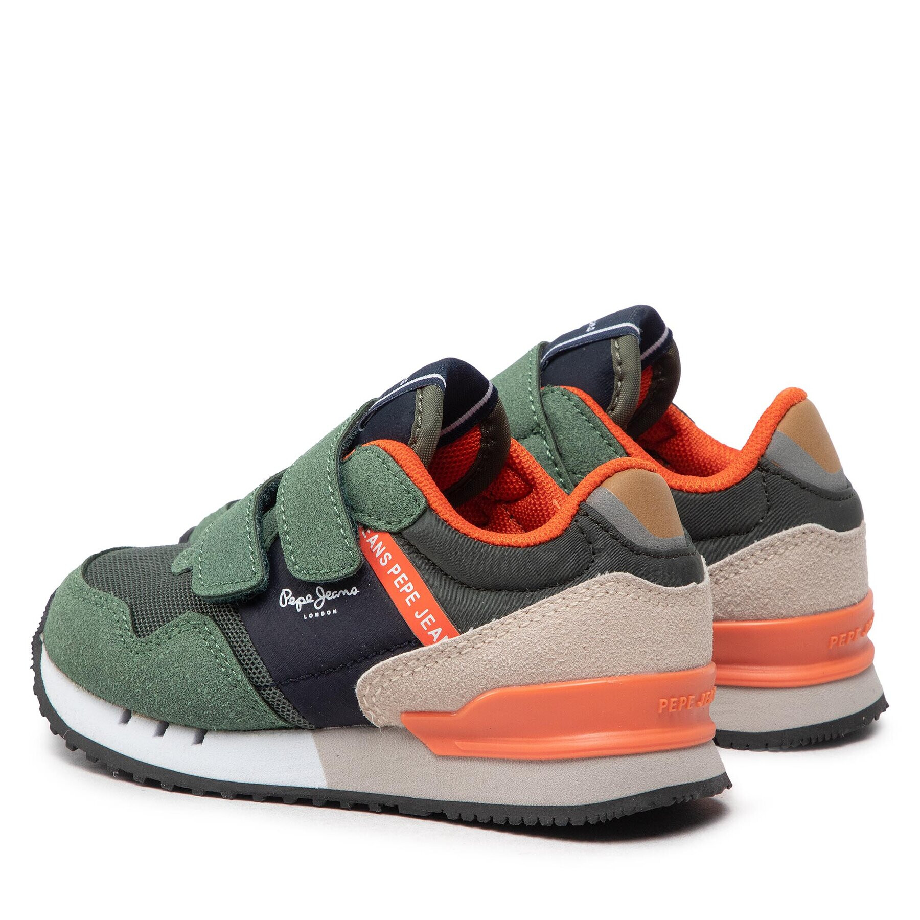 Pepe Jeans Sneakersy London One Basic Bk PBS30541 Zelená - Pepit.cz