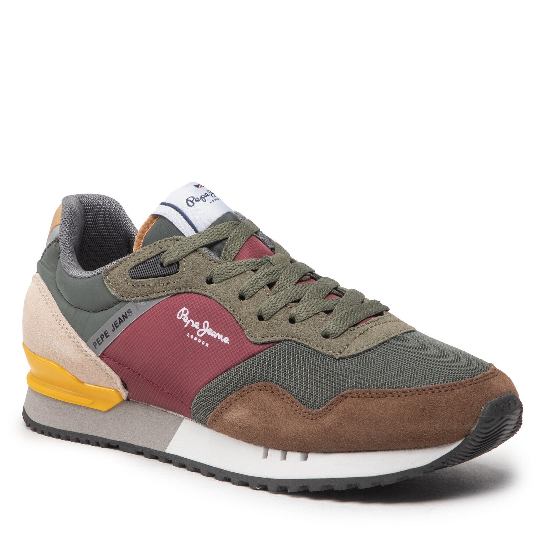 Pepe Jeans Sneakersy London One Basic M PMS30871 Zelená - Pepit.cz