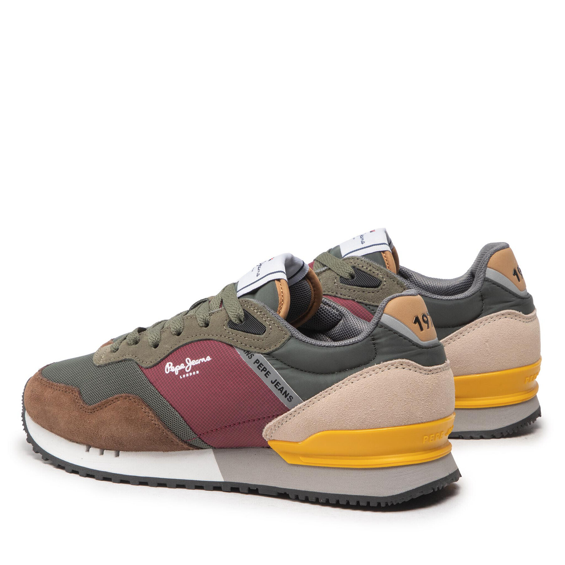 Pepe Jeans Sneakersy London One Basic M PMS30871 Zelená - Pepit.cz