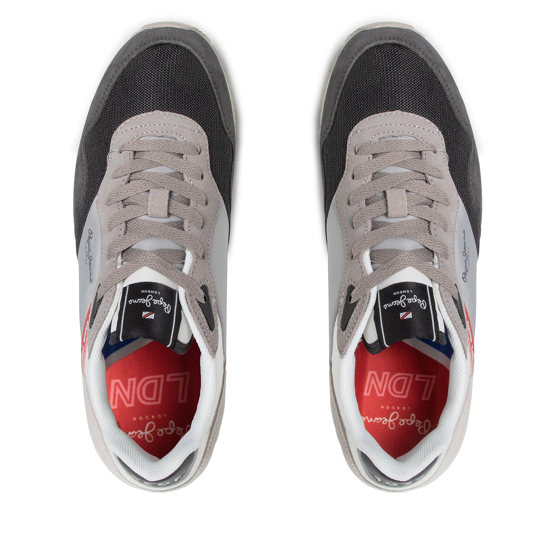 Pepe Jeans Sneakersy London One Serie M PMS30822 Šedá - Pepit.cz