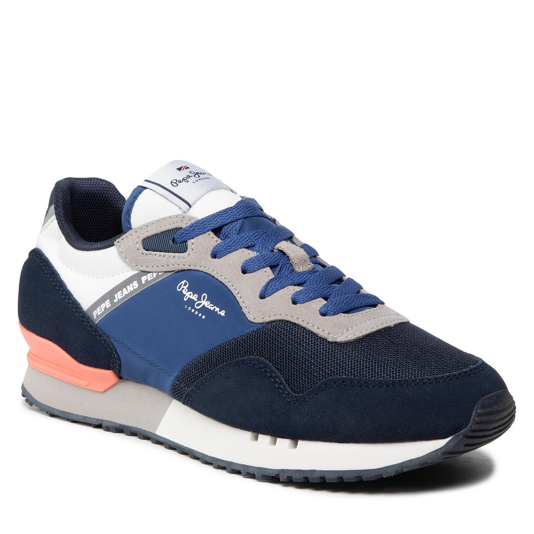 Pepe Jeans Sneakersy London One Serie M PMS30822 Tmavomodrá - Pepit.cz