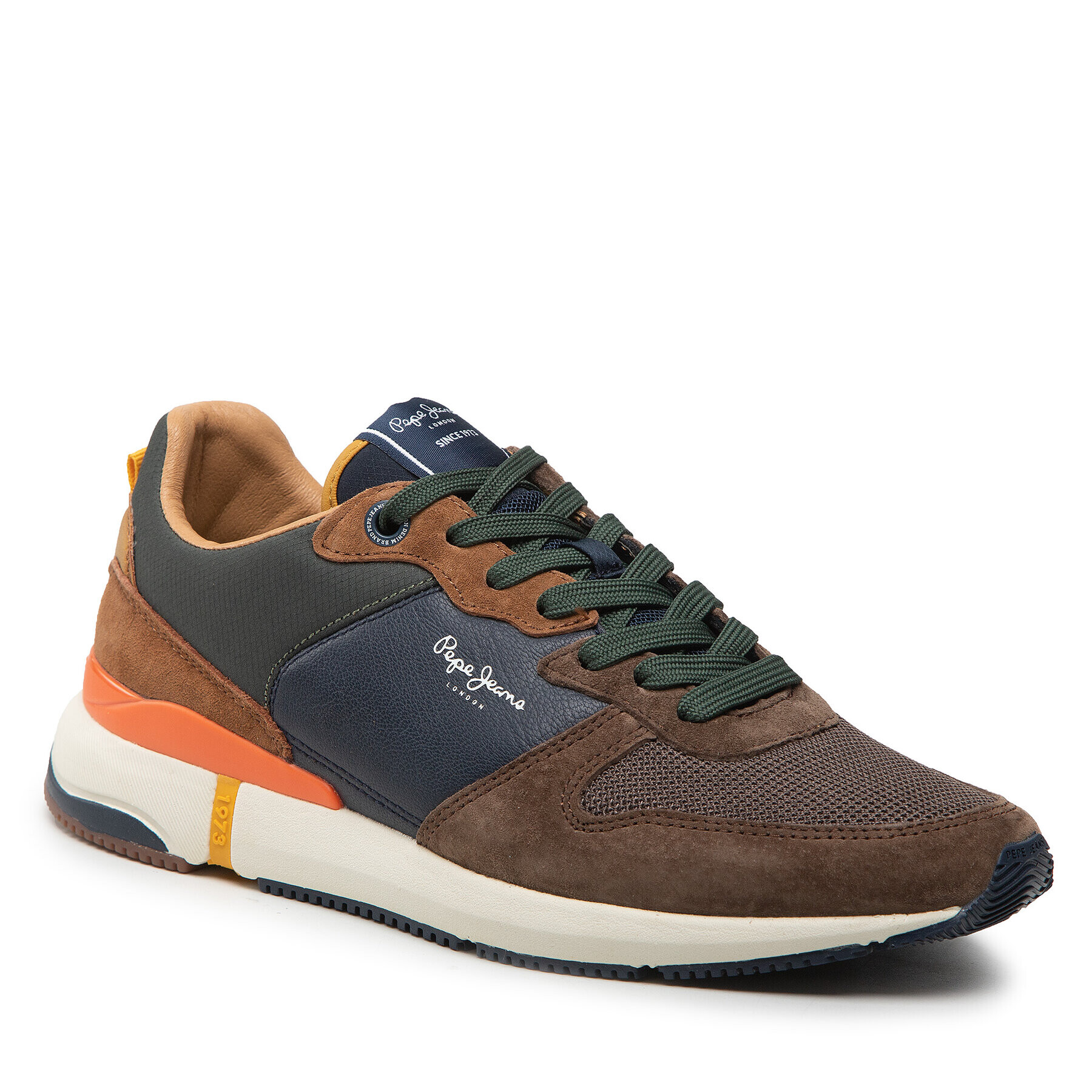 Pepe Jeans Sneakersy London Pro Basic 22 PMS30864 Hnědá - Pepit.cz